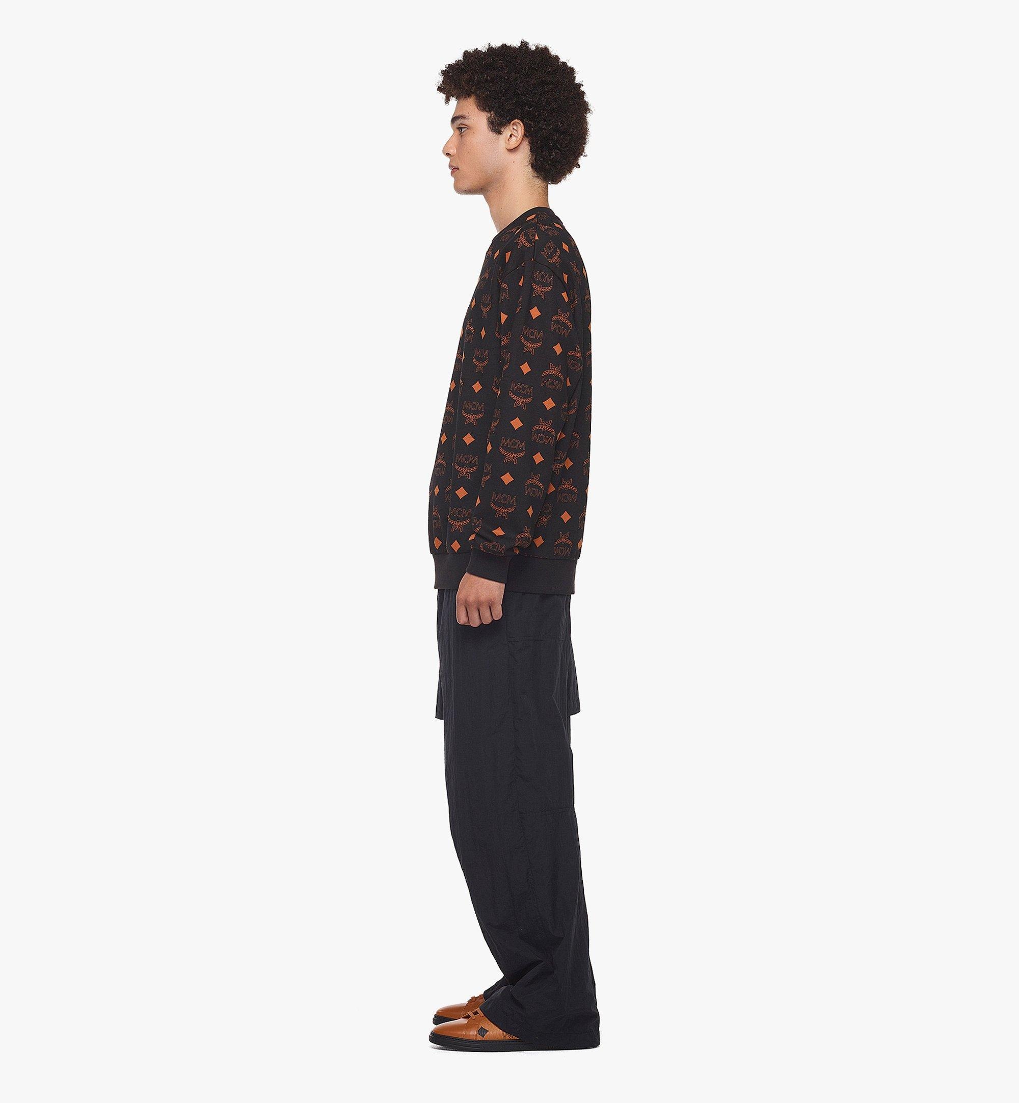 Maxi Monogram Print Sweatshirt in Organic Cotton - 4