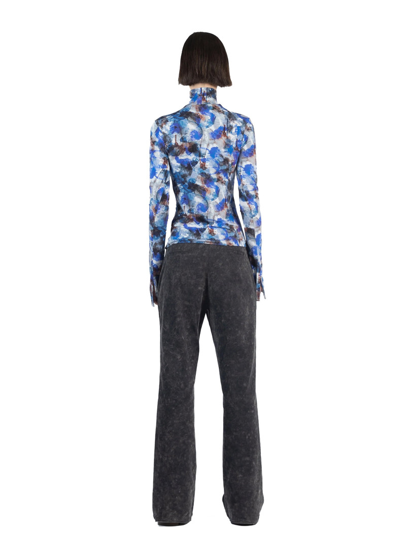 Fitted Tailored Trousers Washed Grey 4