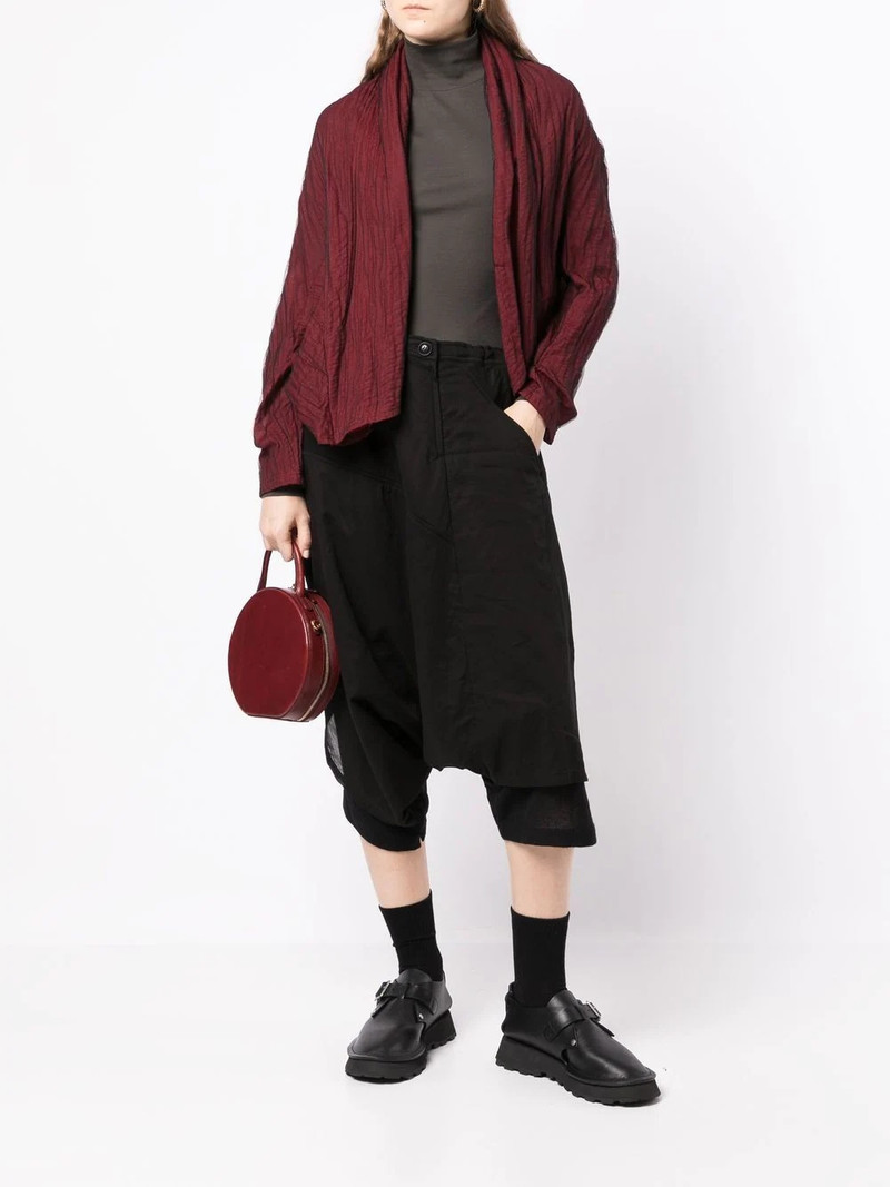 Y's asymmetric cropped trousers outlook