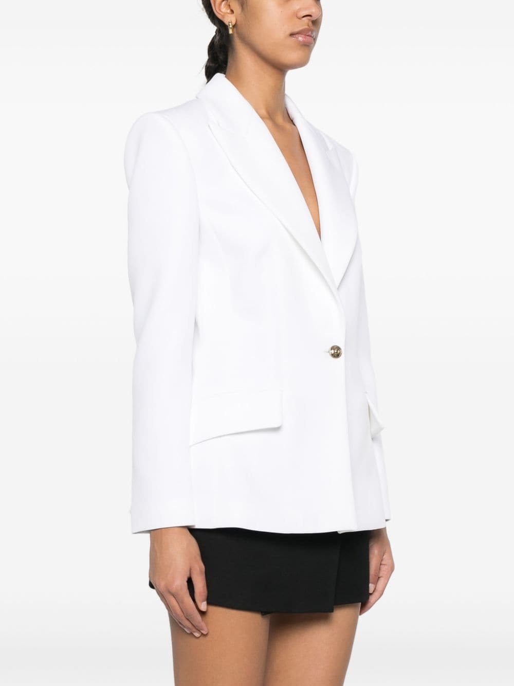 fitted single-breasted blazer - 3