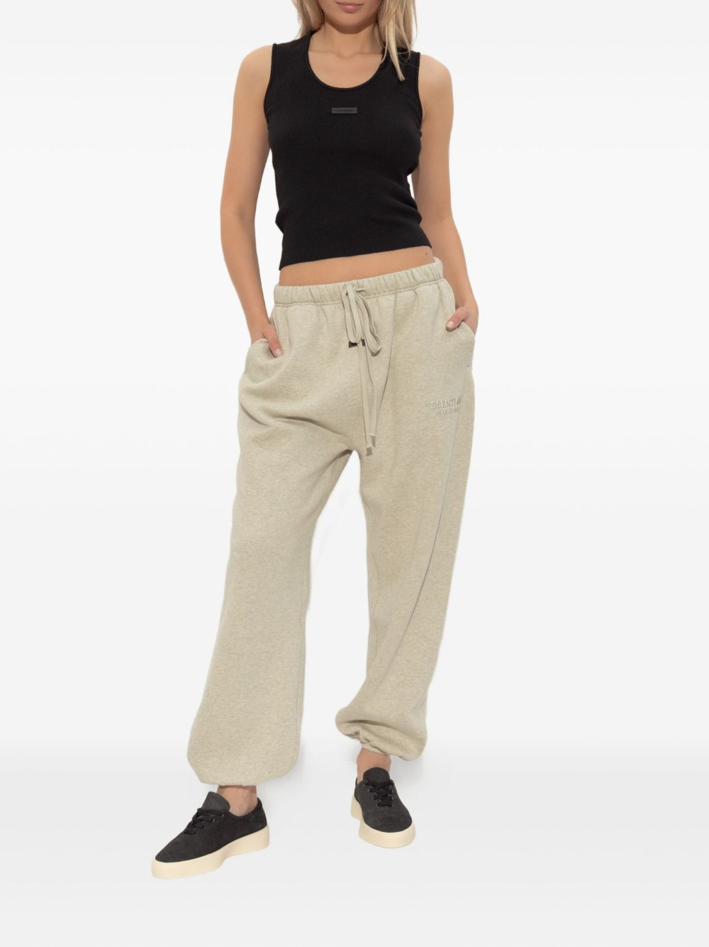 ribbed sleeveless top - 2
