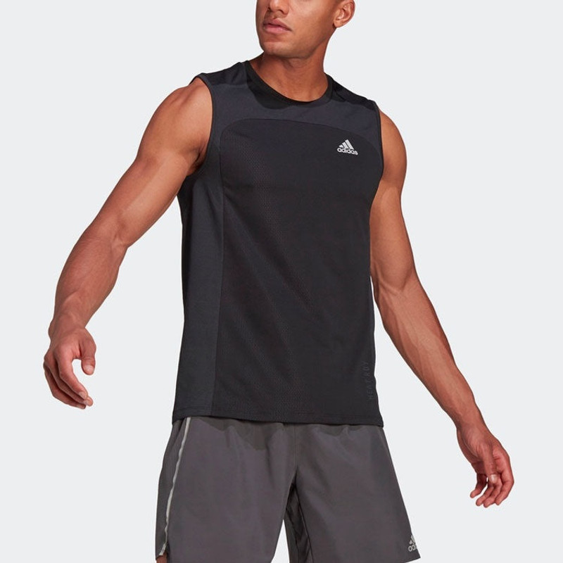 adidas adidas Heatrdy Sleevl Casual Running Sports Vest Black GK4298 outlook
