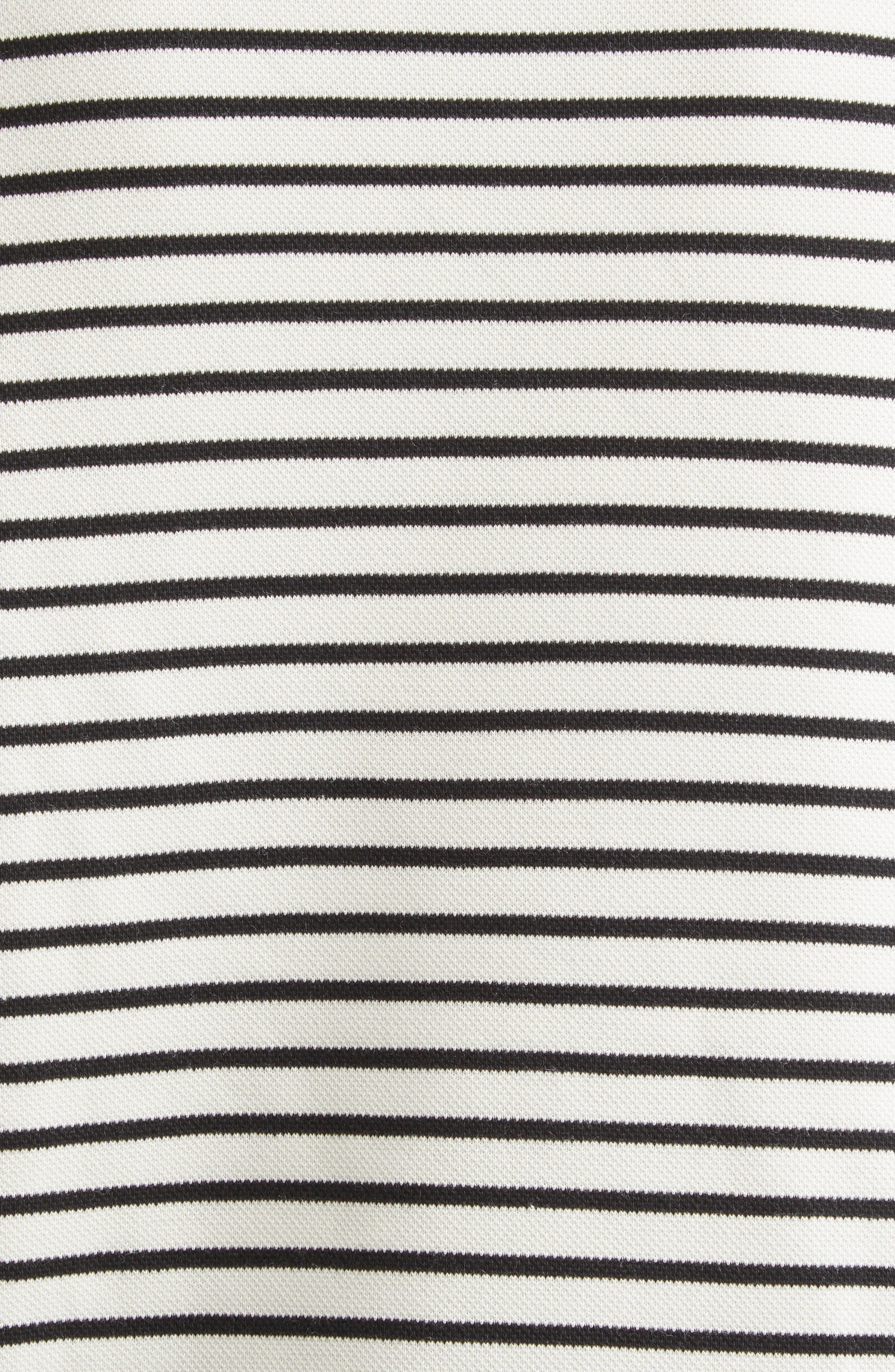 Veronica Beard Hovey Stripe Boat Neck T-Shirt in Dove Black at Nordstrom - 6