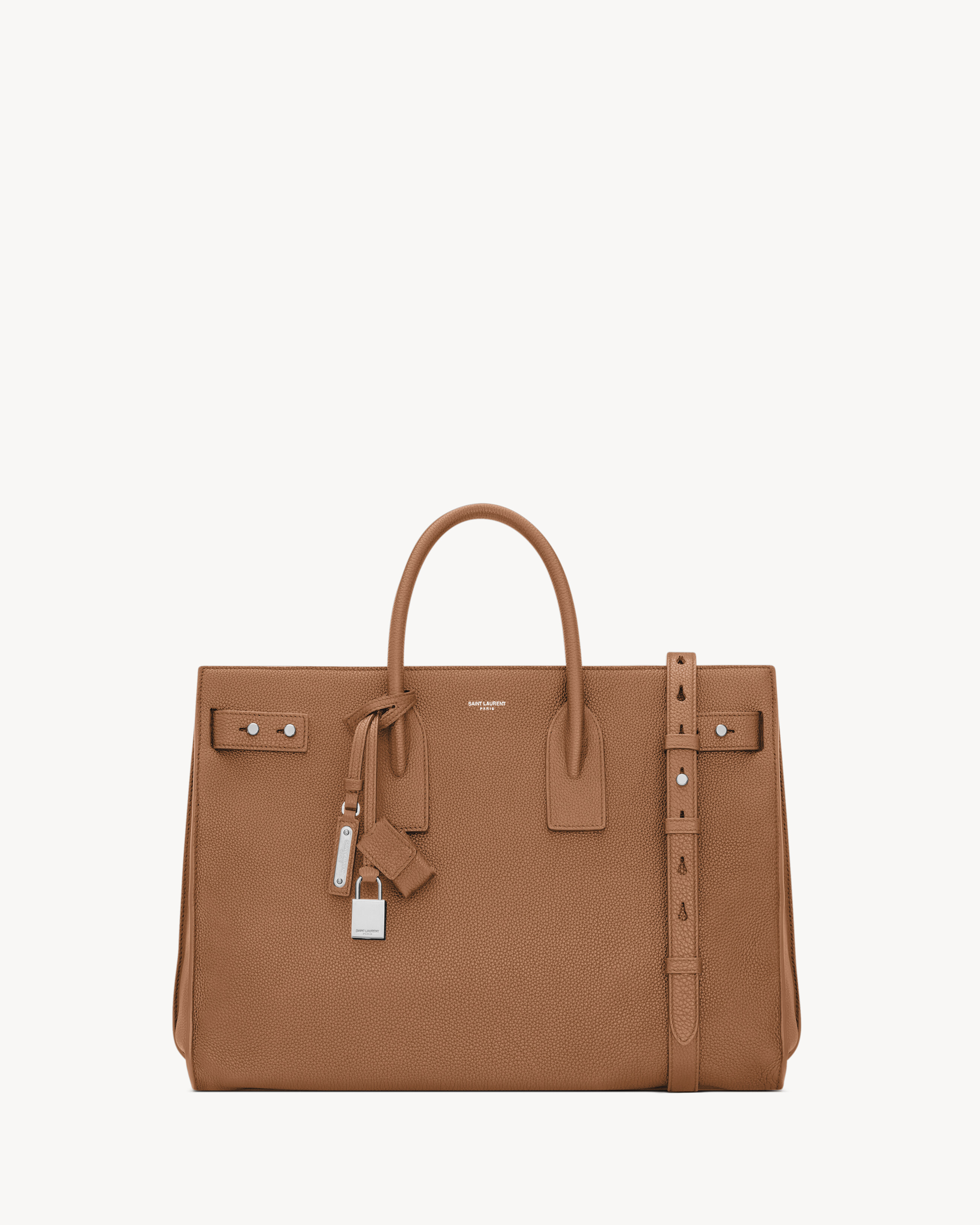 SAC DE JOUR THIN LARGE IN GRAINED LEATHER - 1