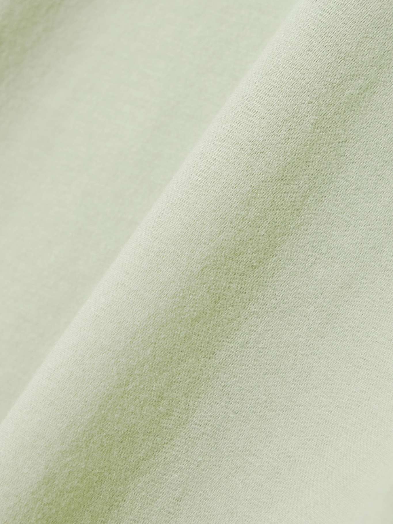 Short Sleeve Baby Tee cropped cotton and modal-blend jersey T-shirt Sage green - 4