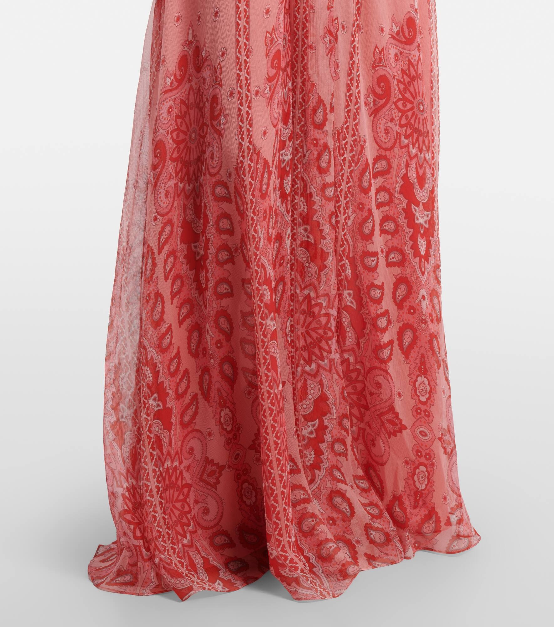 Printed silk gown - 5