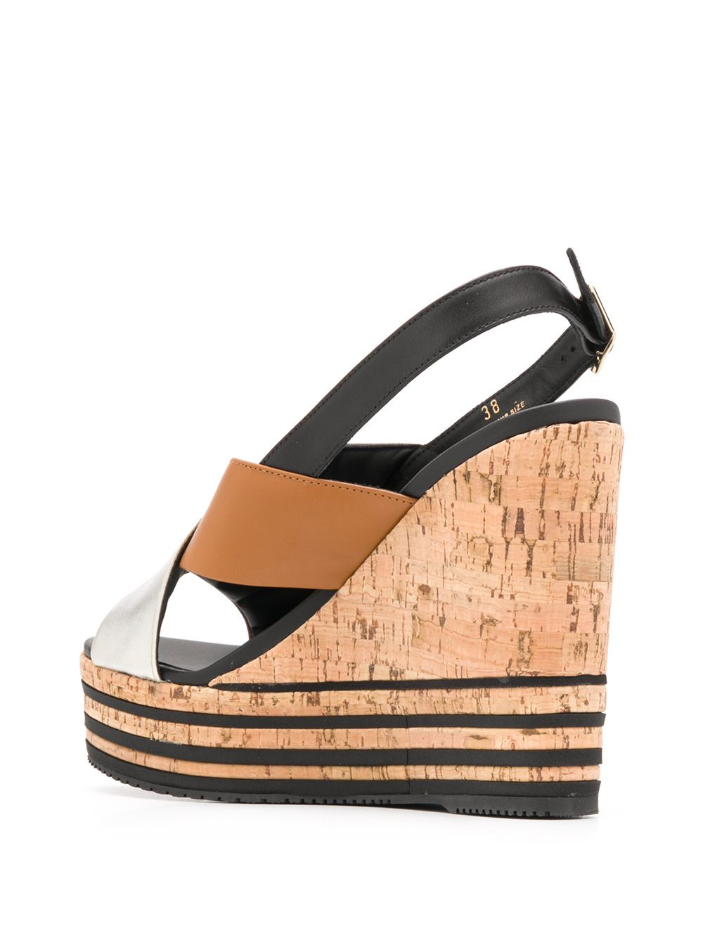crossover strap sandals - 3