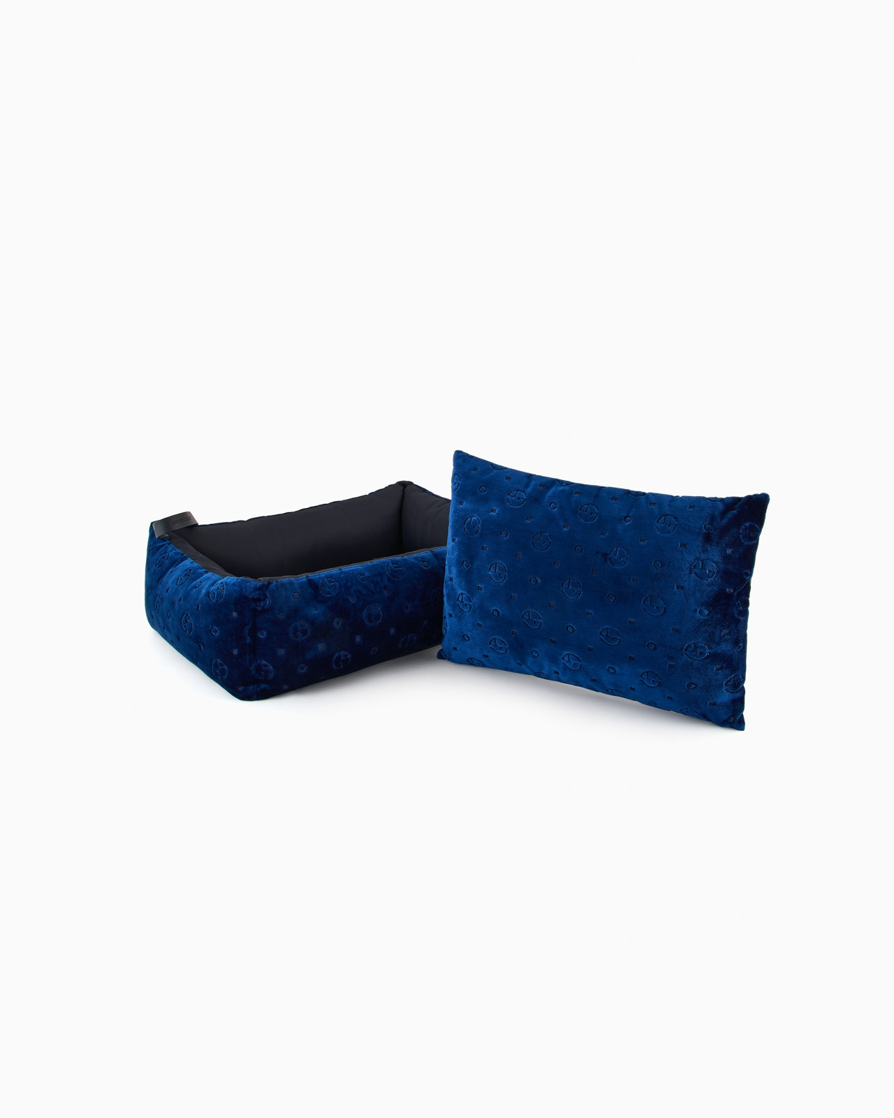 POLDO X GIORGIO ARMANI DOG BED IN MONOGRAM JACQUARD VELVET - 5