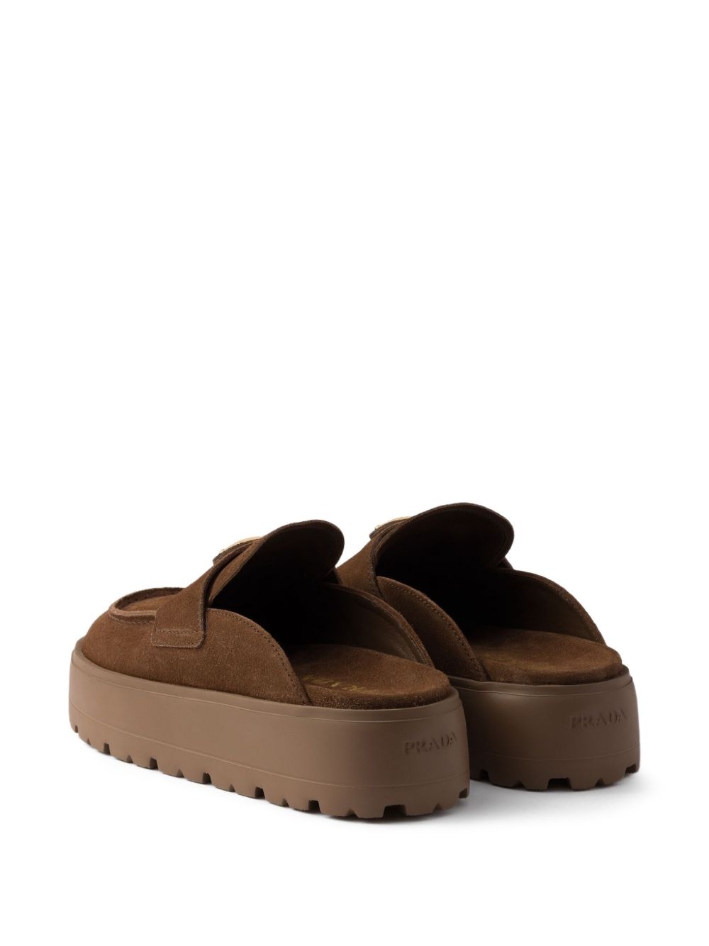 suede platform mules - 3