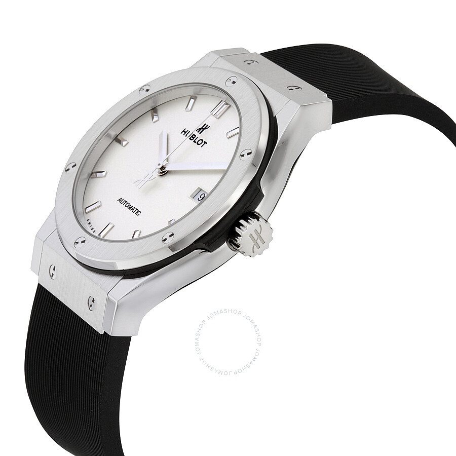 Hublot Classic Fusion Automatic White Dial Black Rubber Men's Watch 542NX2611RX - 2