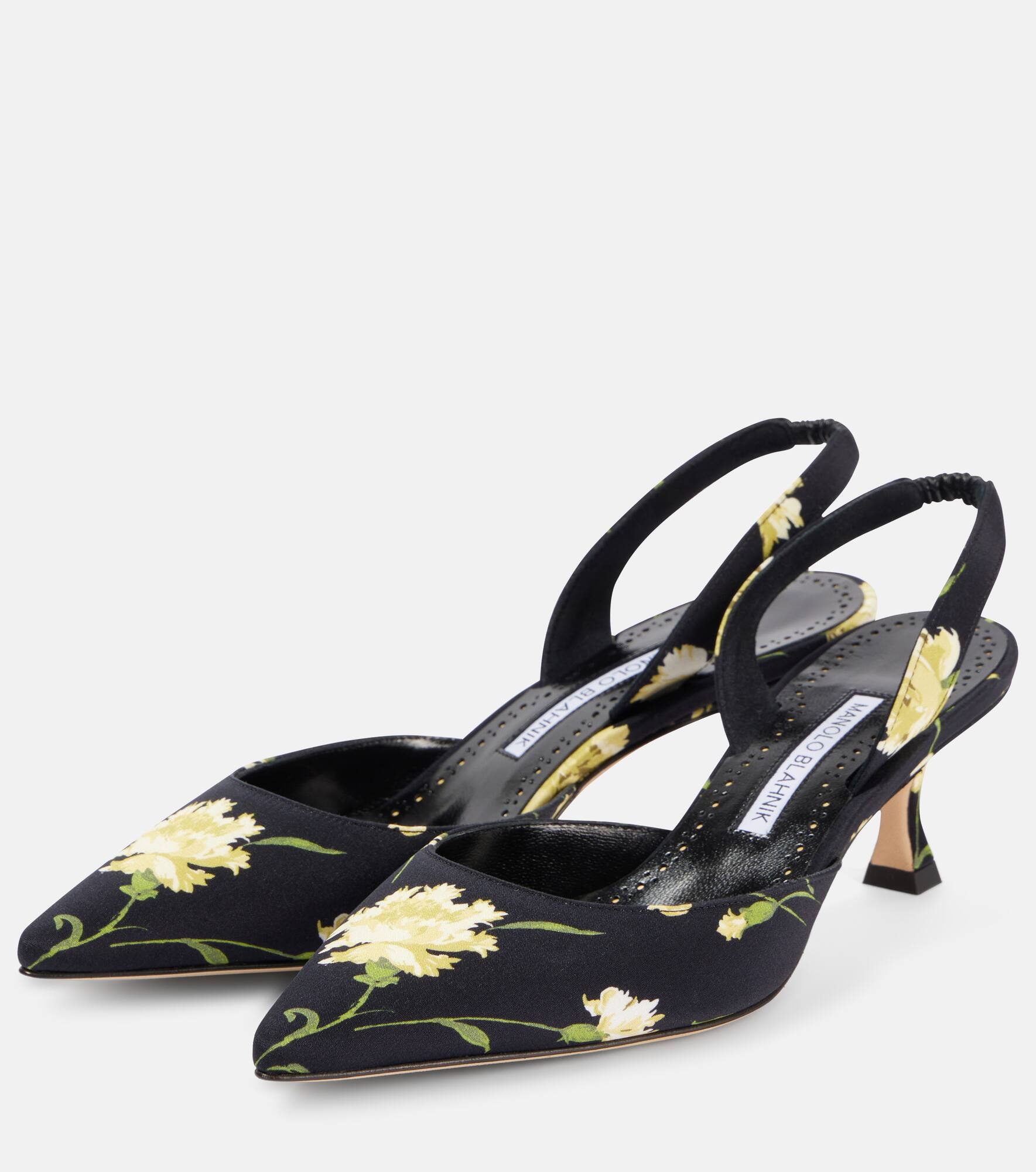 Carolyne 50 floral slingback pumps - 4