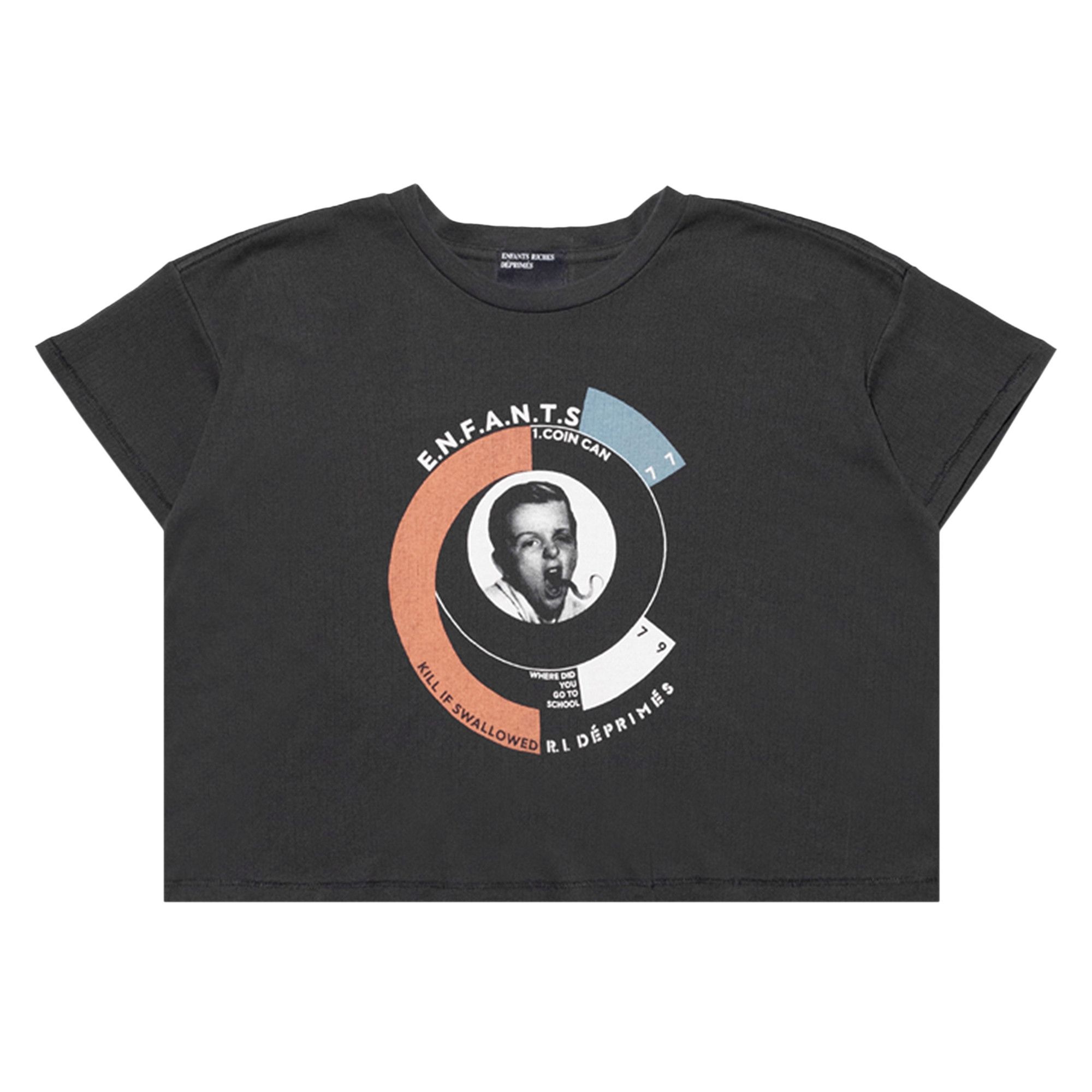 Enfants Riches Déprimés Snake Boy Rib T-Shirt 'Faded Black' - 1