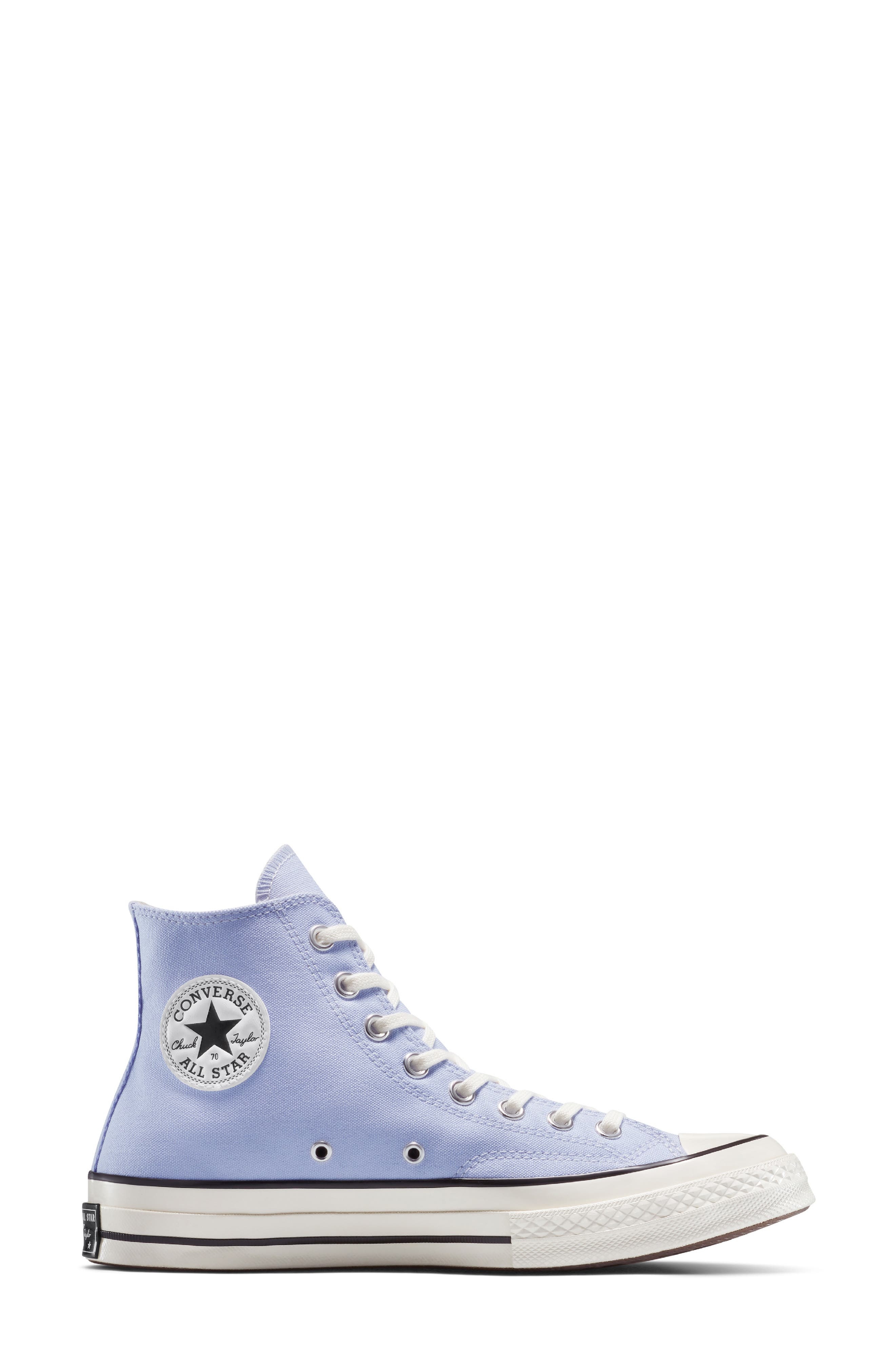 Converse Gender Inclusive Chuck 70 High Top Sneaker in Blueberry Ice/Egret/Black at Nordstrom - 3