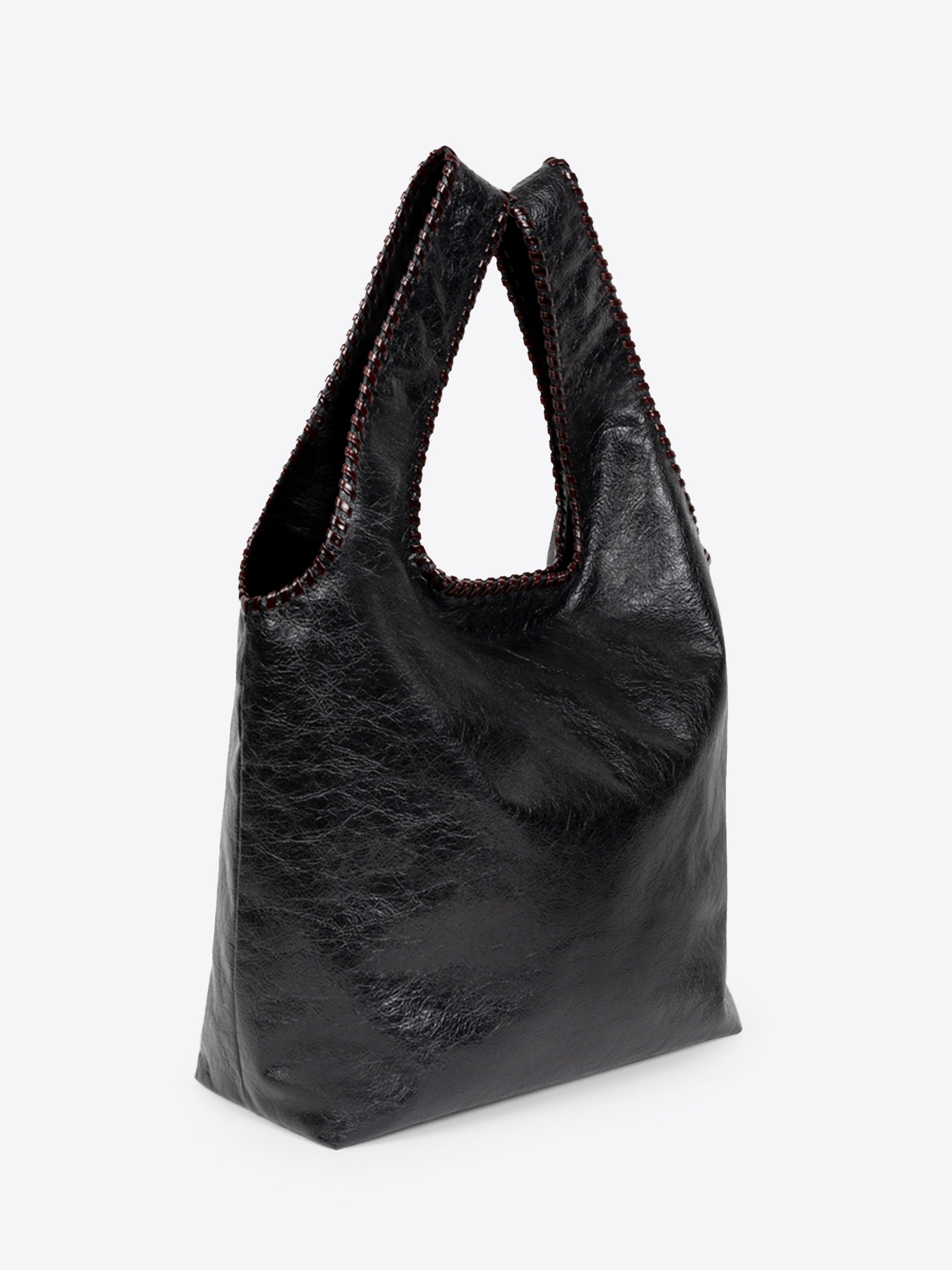 LARGE LEATHER TOTE BAG - 3