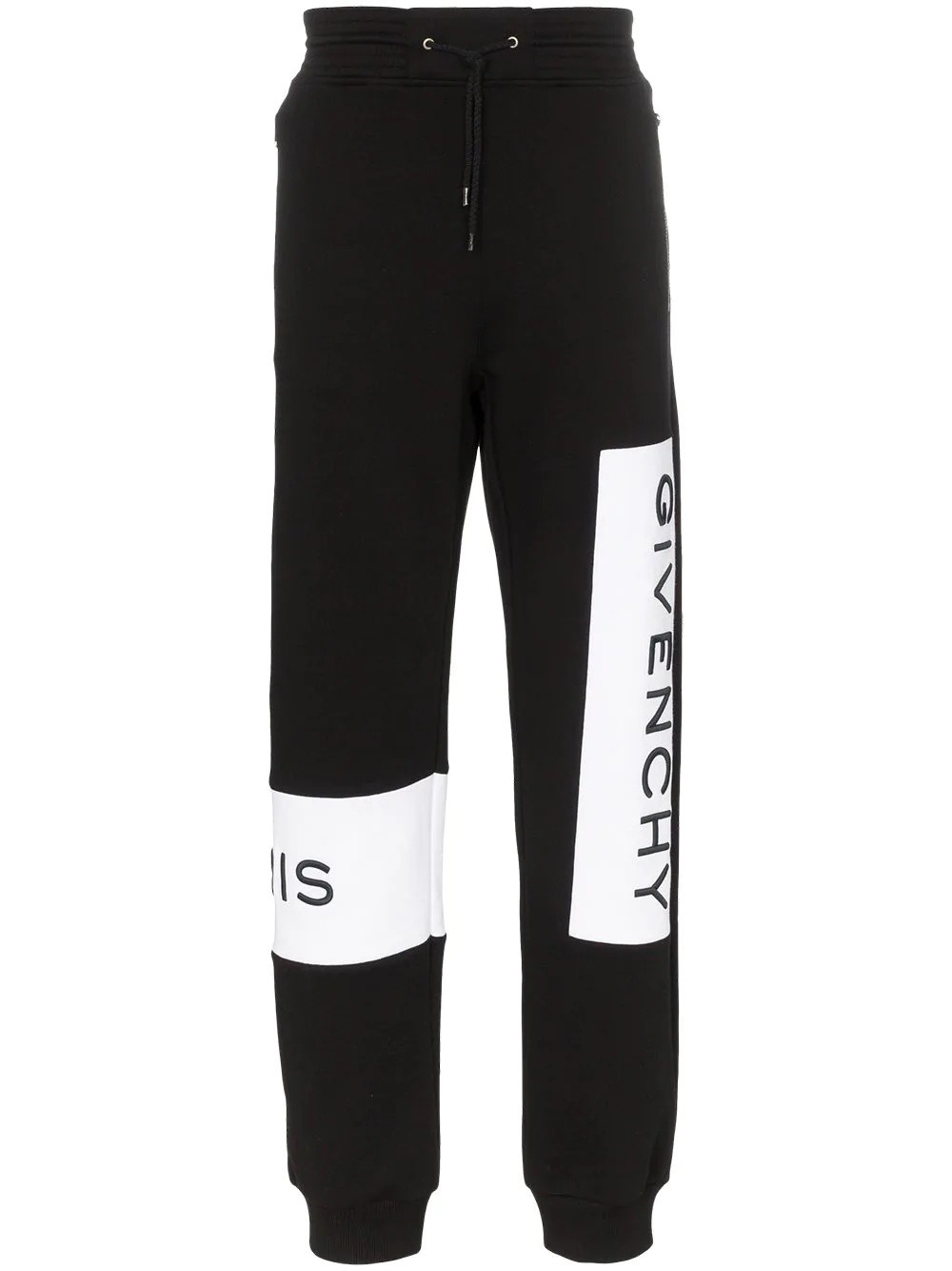 logo embroidered sweatpants - 1