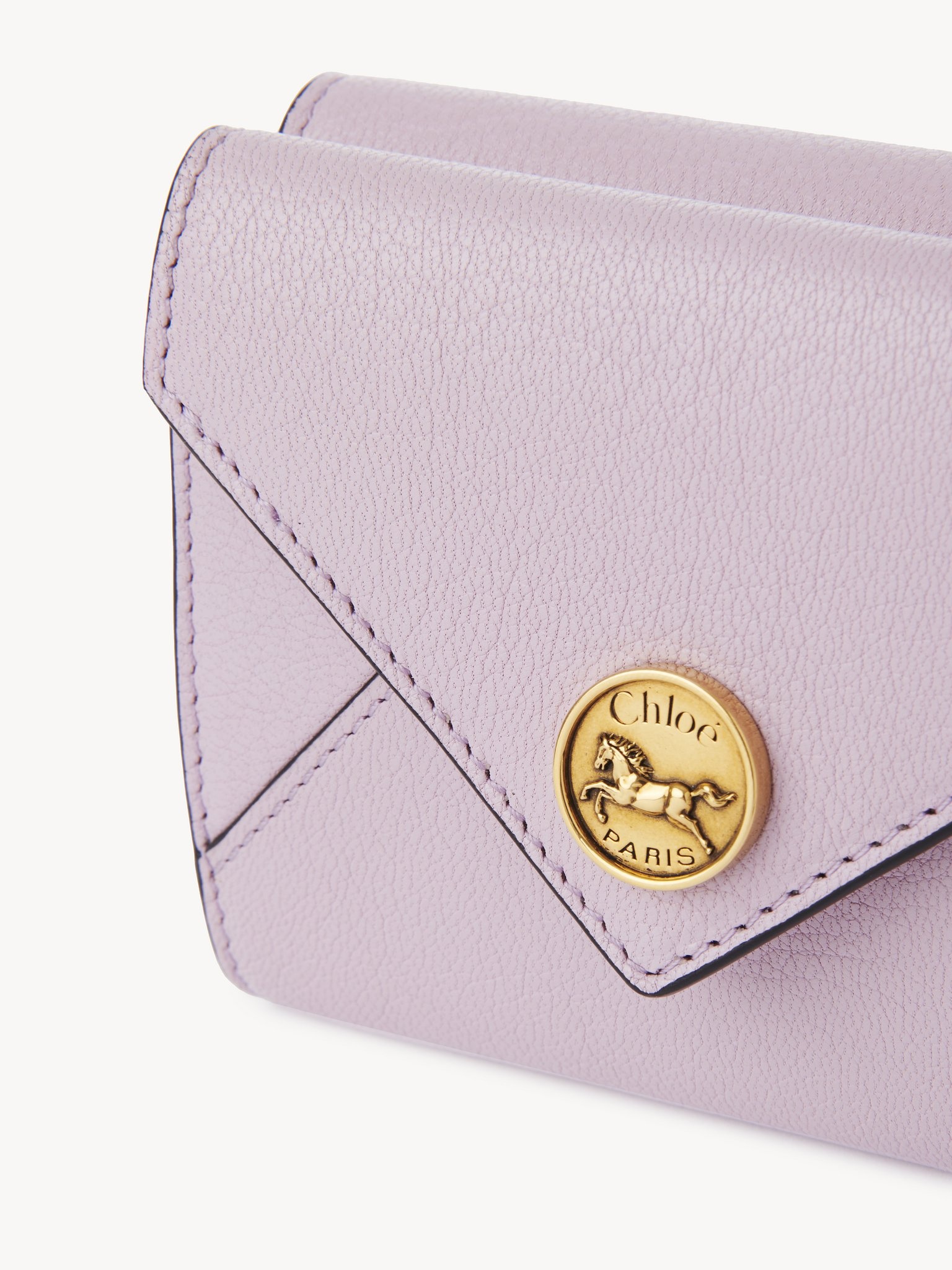 SMALL ENVELOPE TRI-FOLD IN GRAINED LEATHER - 5