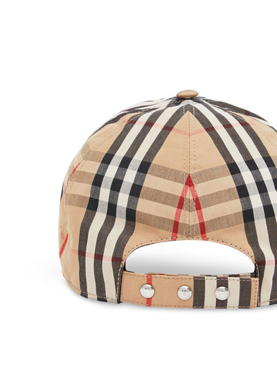 Burberry embroidered monogram-motif cap outlook