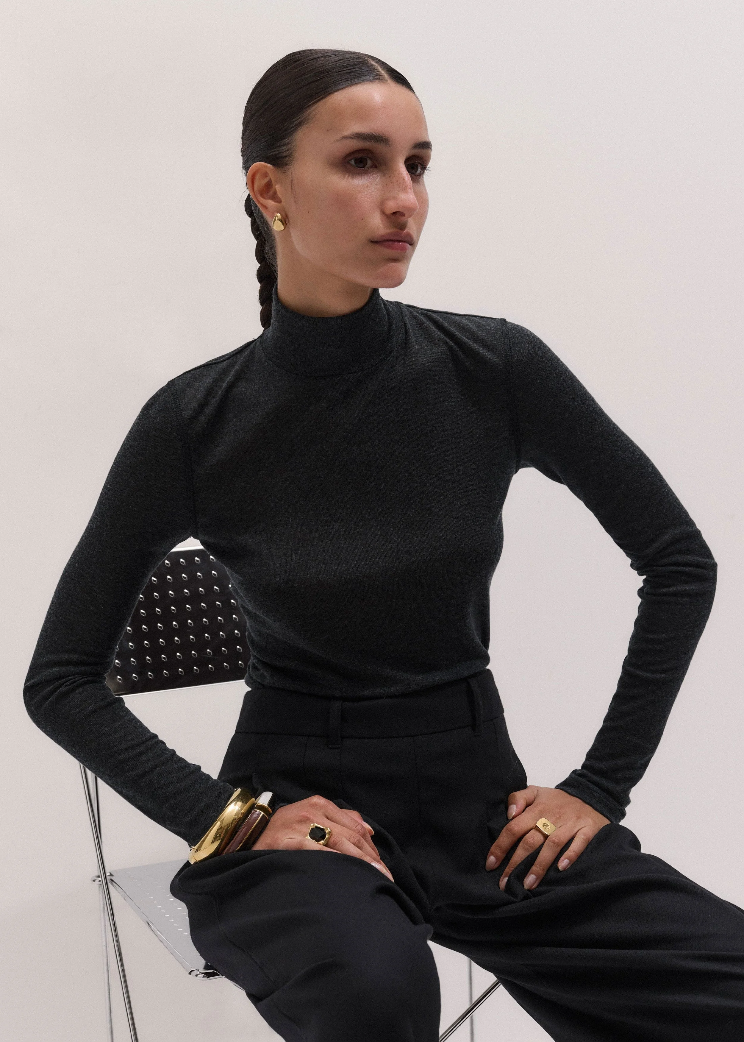 High Neck Layering Top - 1