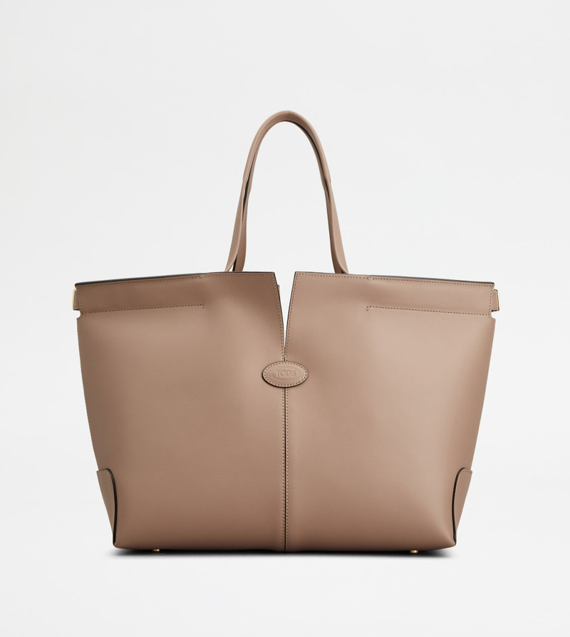 TOD'S DI BAG FOLIO IN LEATHER MEDIUM-SMALL - BEIGE 1