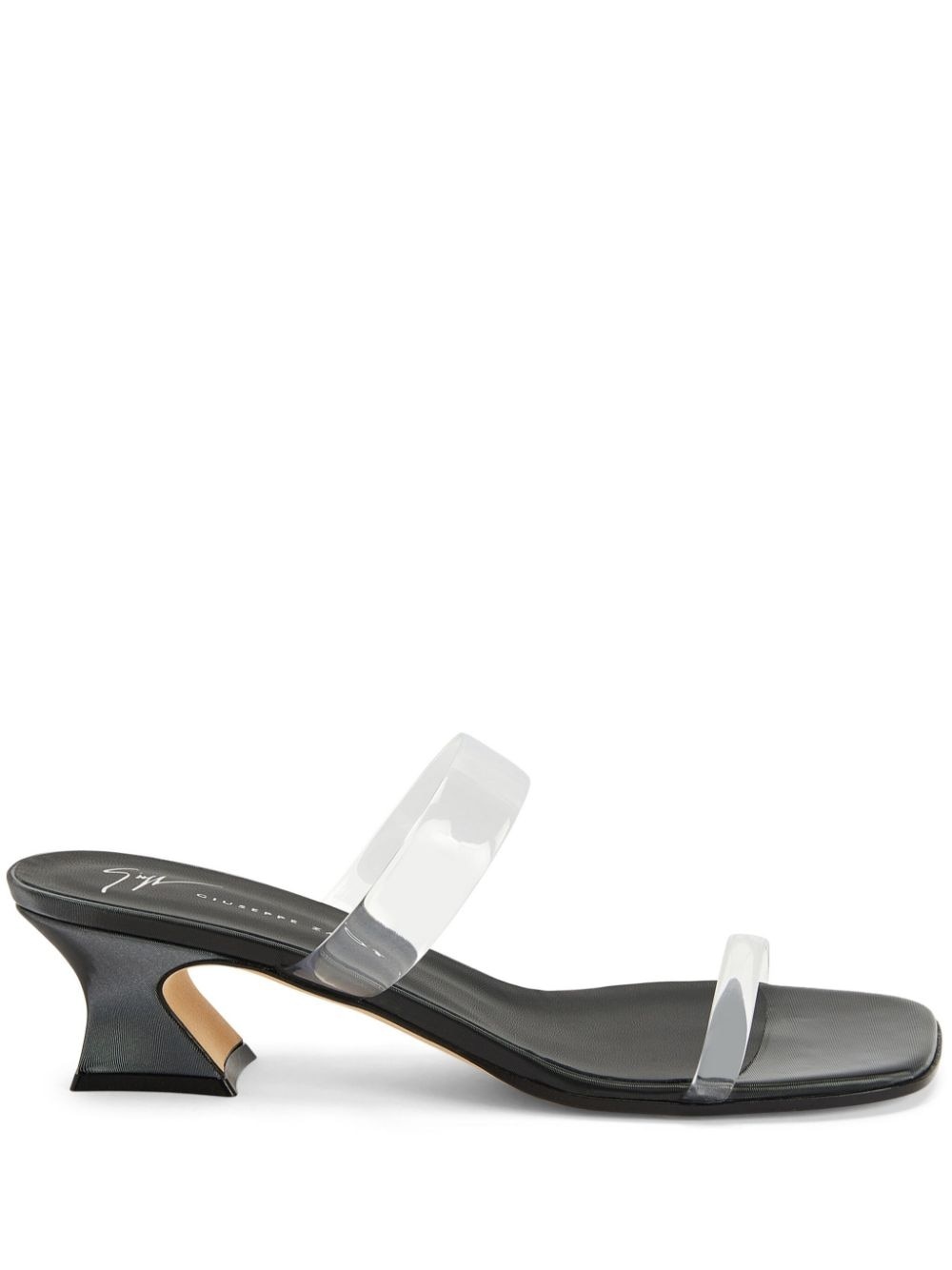 Aude Plexi 45mm open-toe mules - 1