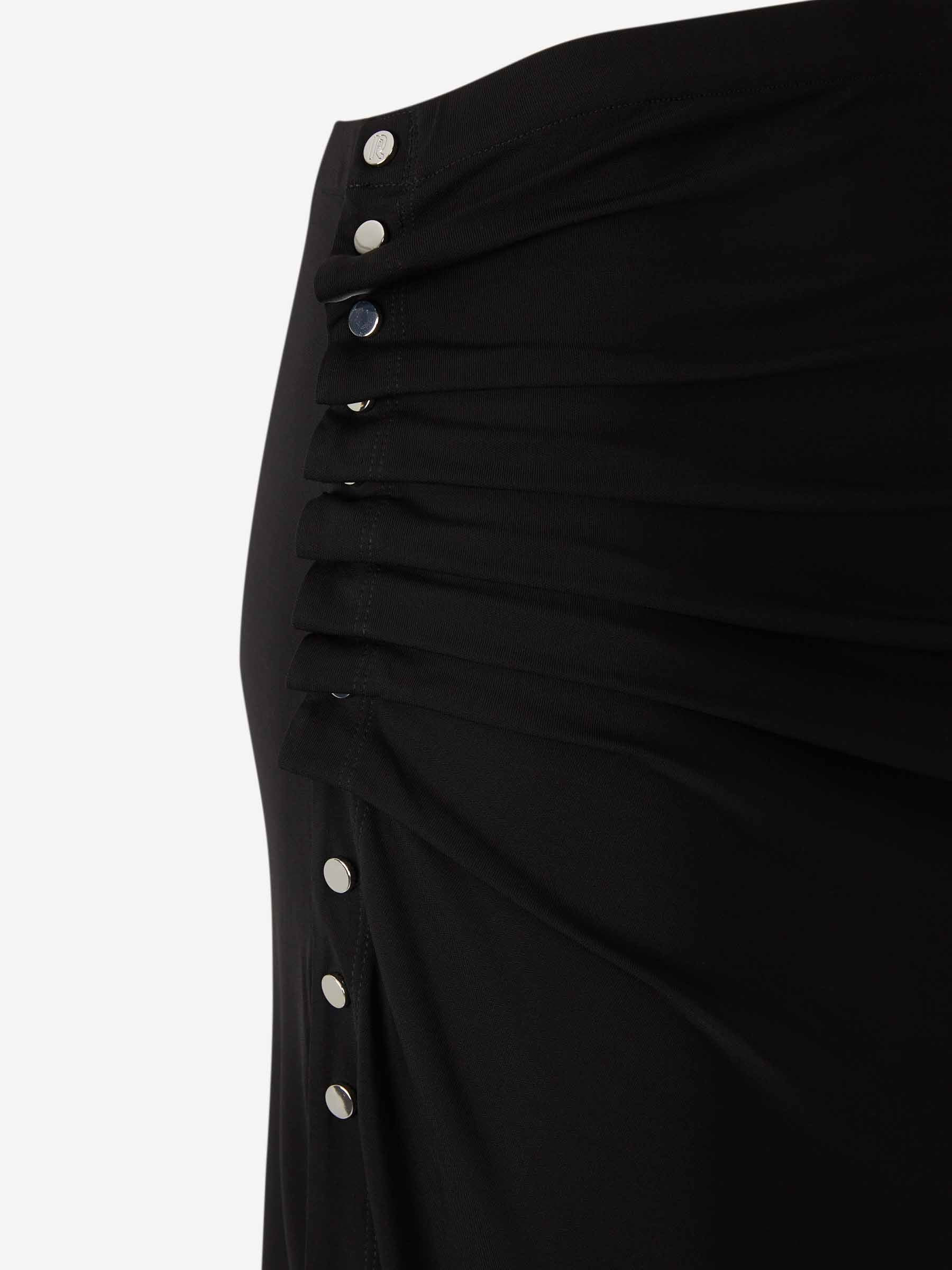 DRAPED MIDI SKIRT - 4