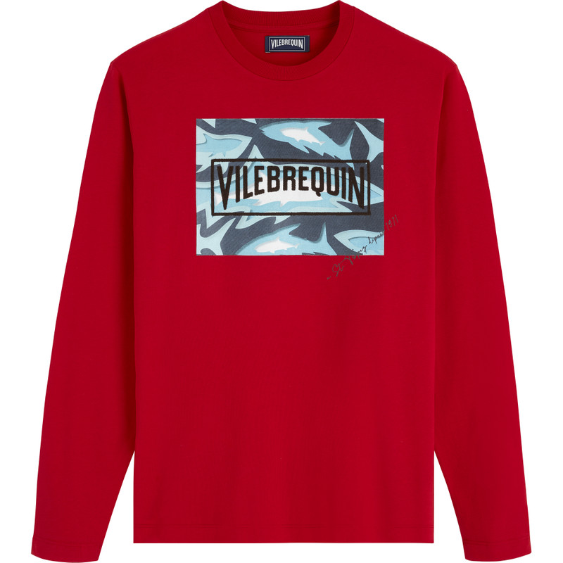 Men Cotton T-Shirt Requins 3D 1