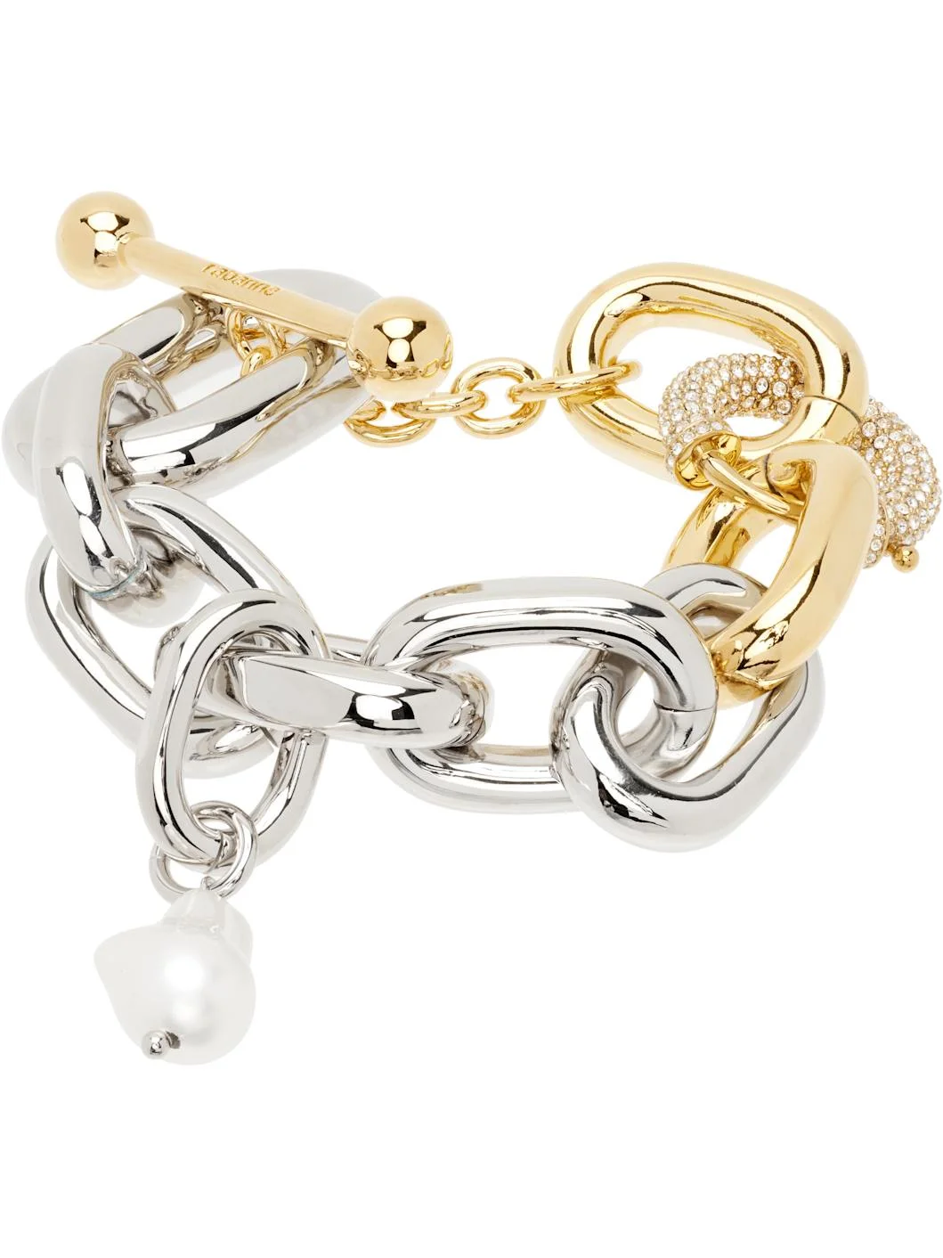 XL Link Bi-Color Punk Style Bracelet - 1