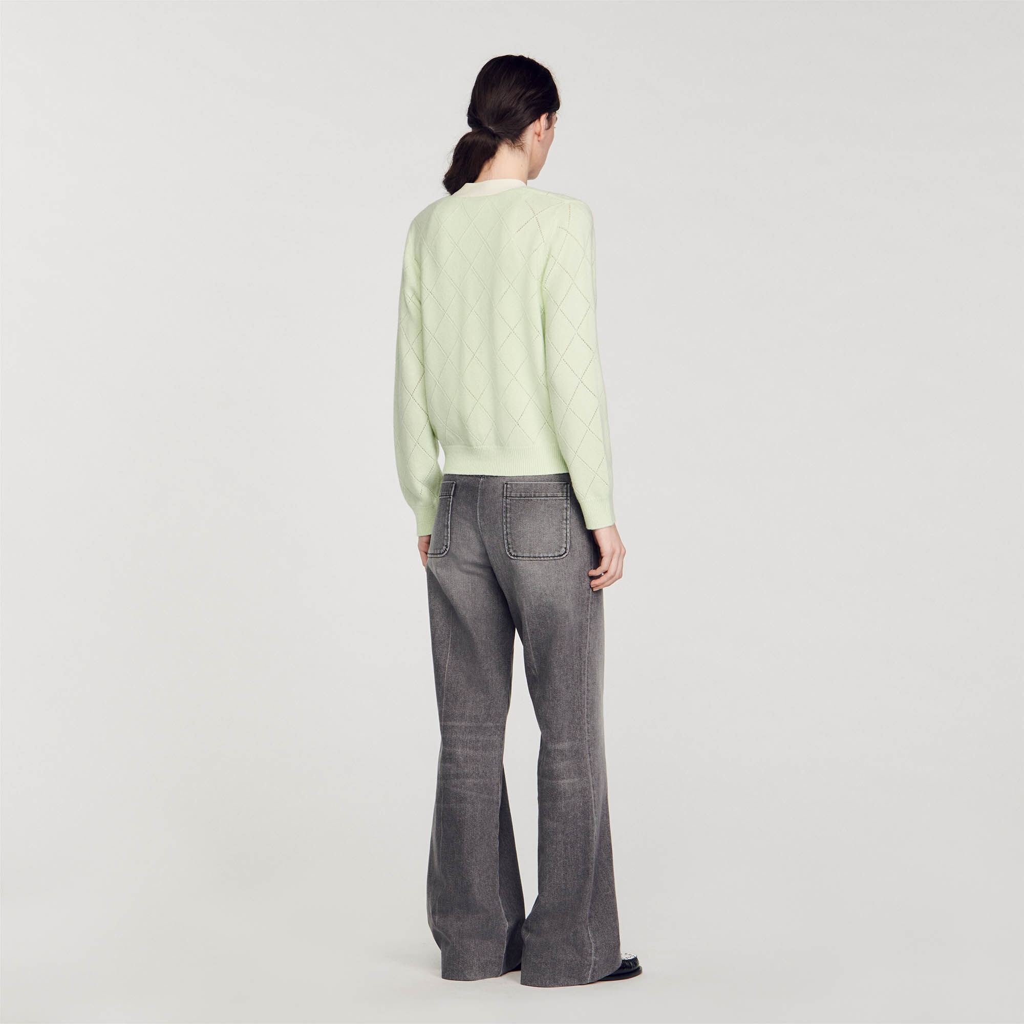 TWO-TONE CARDIGAN - 6