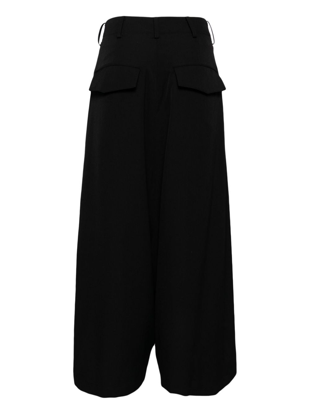 wide-leg wool trousers - 2
