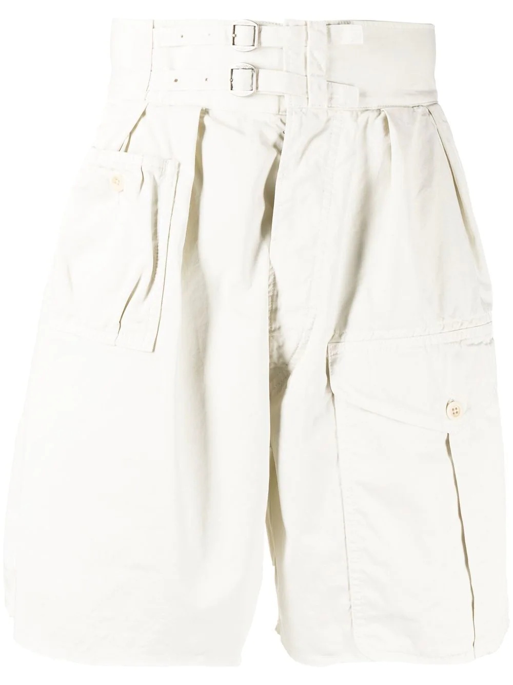 buckle-fastening cargo shorts - 1