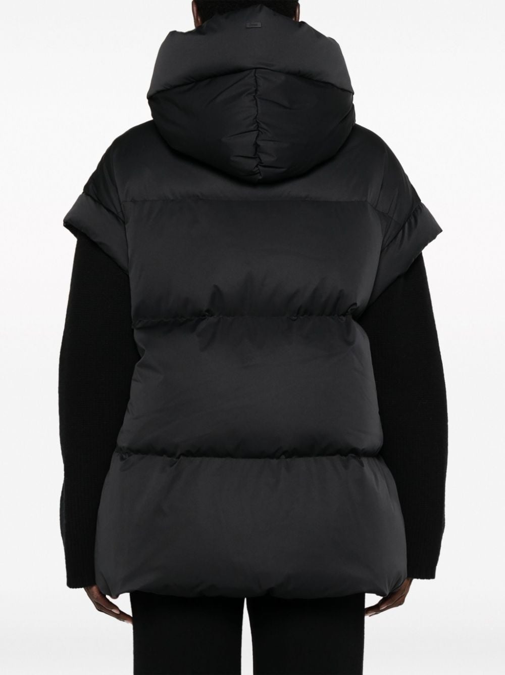 stand-up collar padded-design gilet - 8