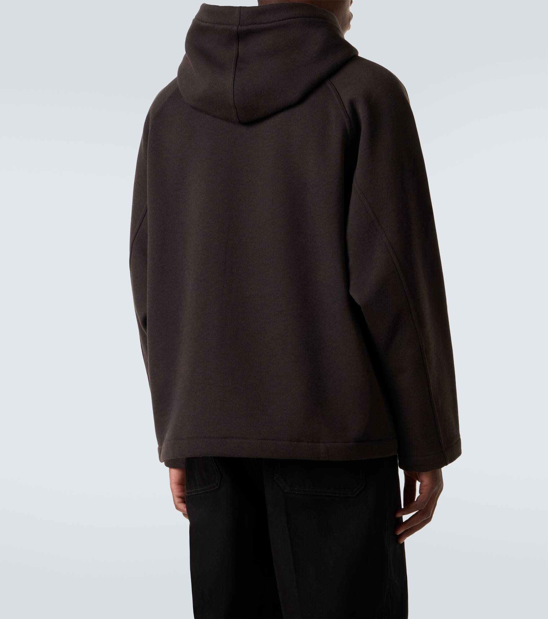 Wool and cotton hoodie - 4