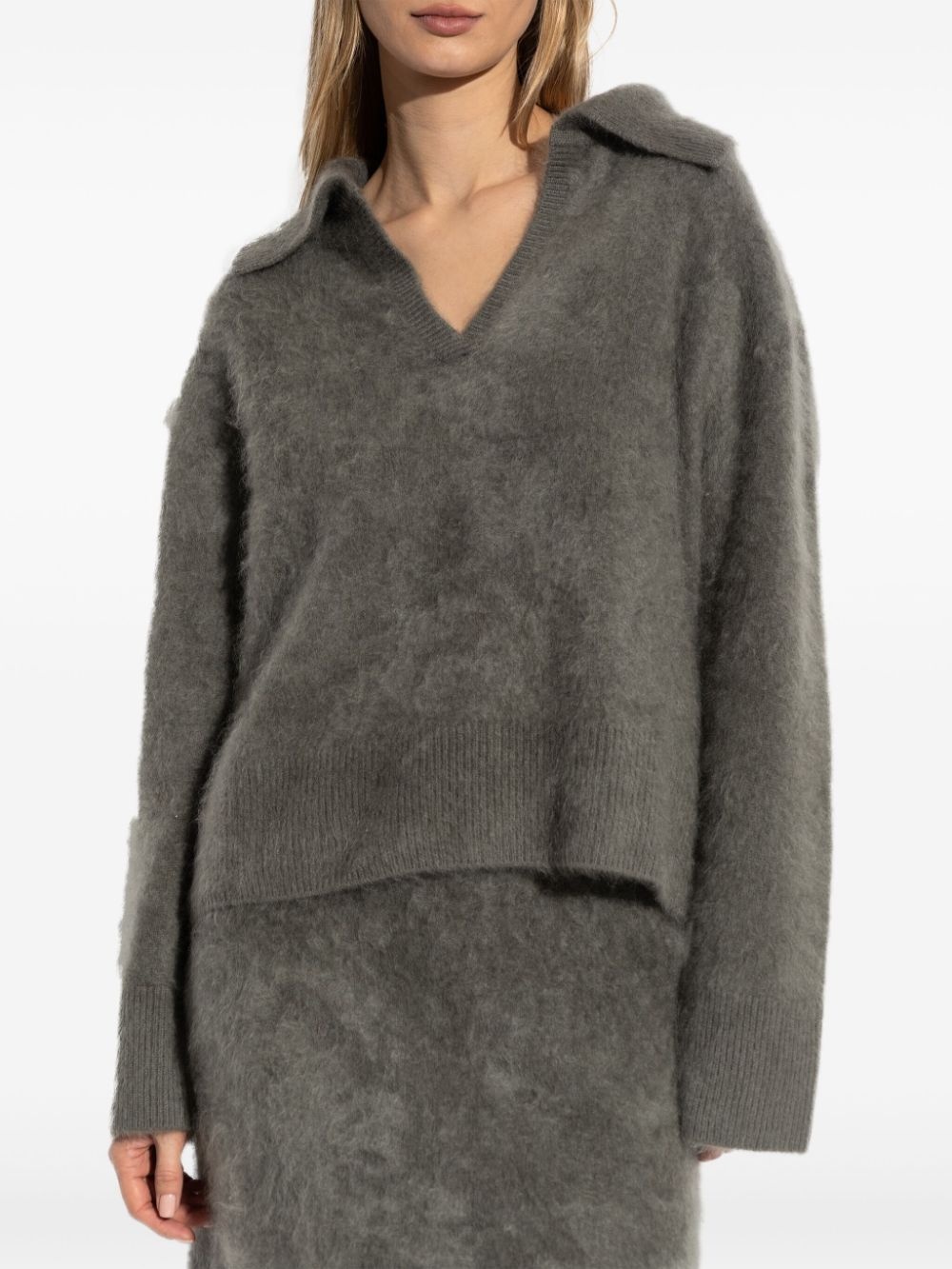 brushed-effect sweater - 3