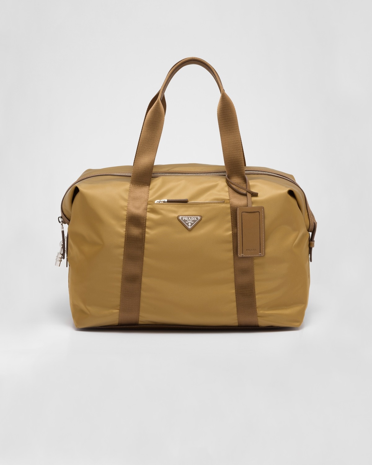 Re-Nylon and Saffiano leather duffle bag - 1