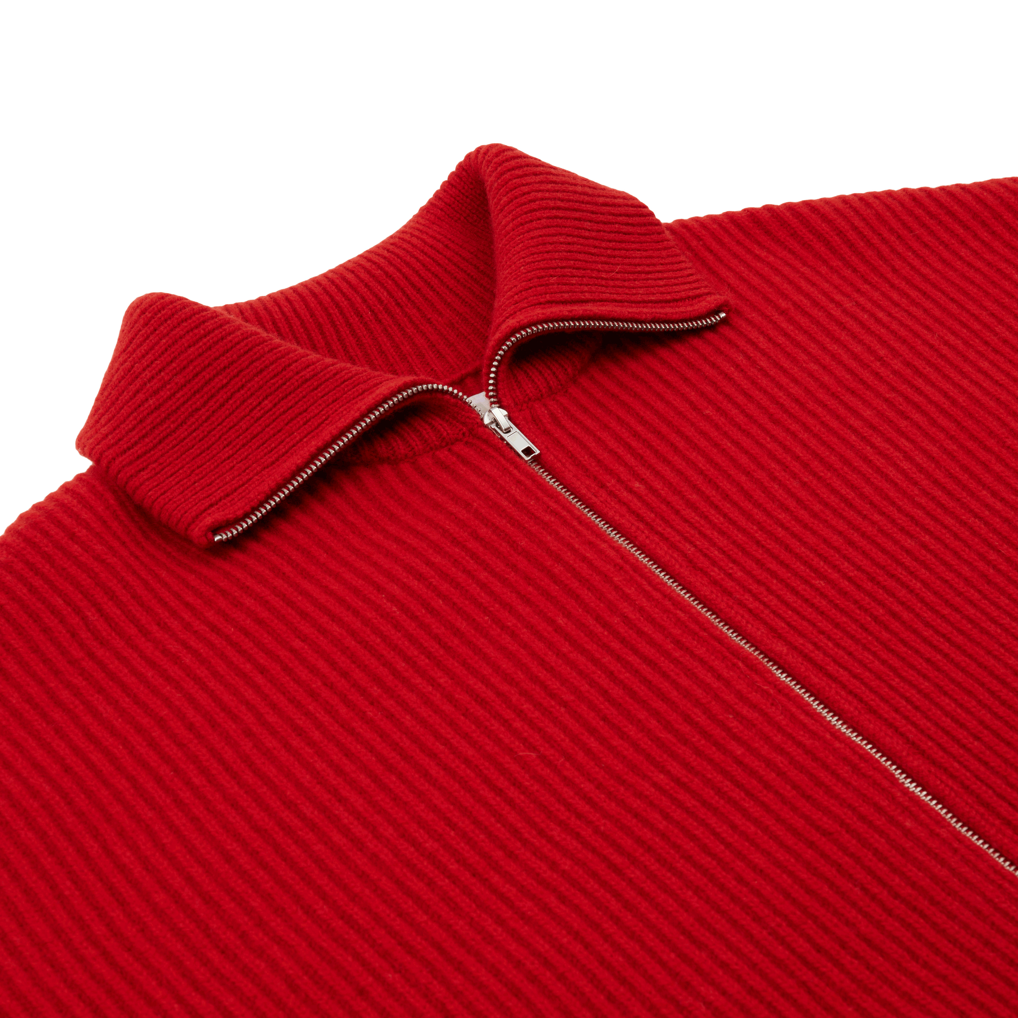 Vonarstræti Zipped Wool Sweater (Unisex) - 8