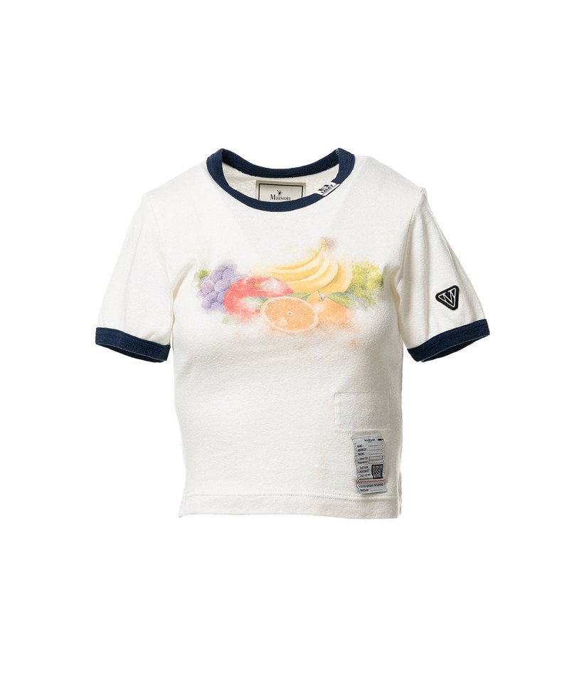 Fruit Printed Ringer Mini T-shirt 16