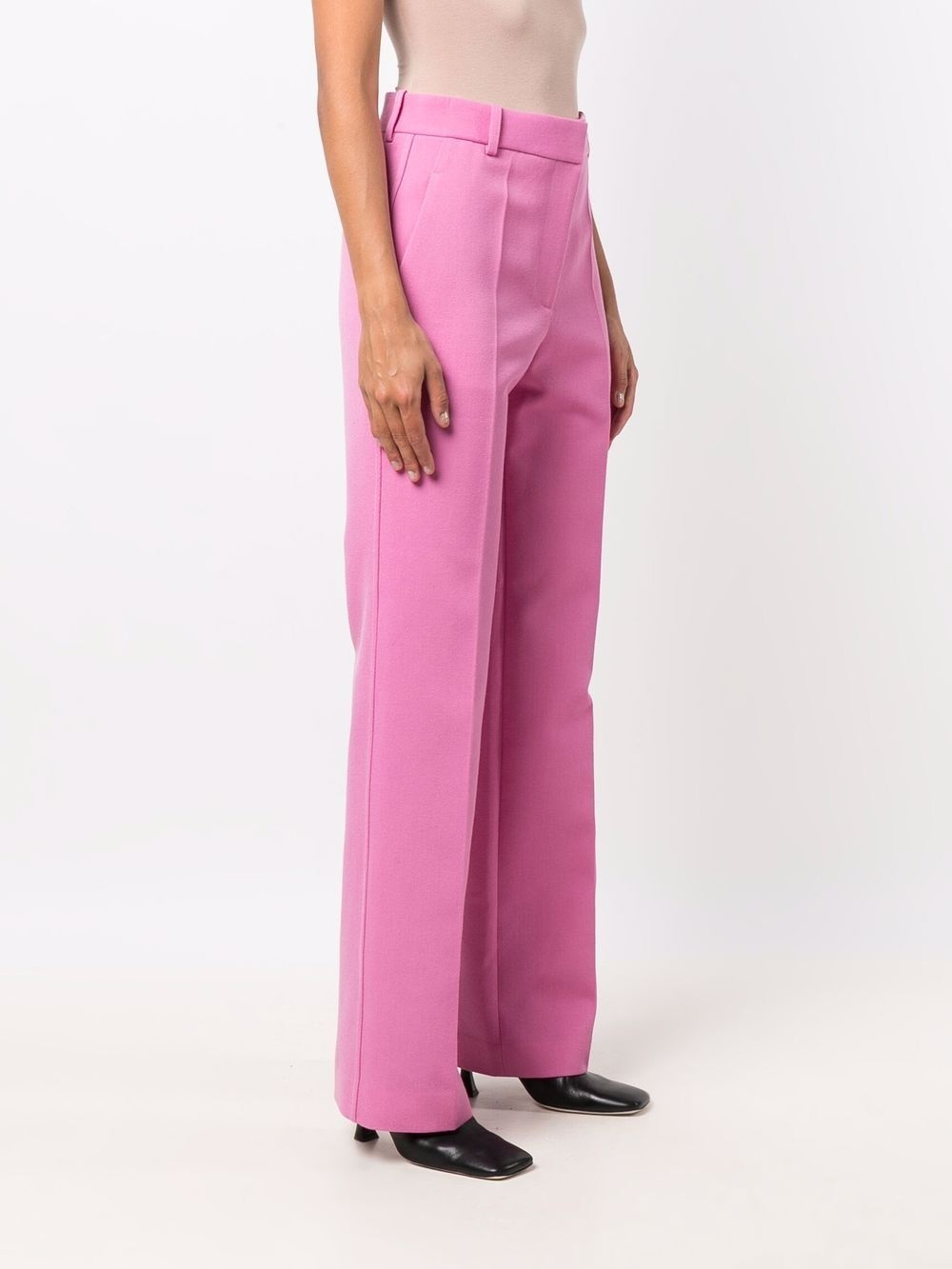 tailored straight-leg trousers - 6