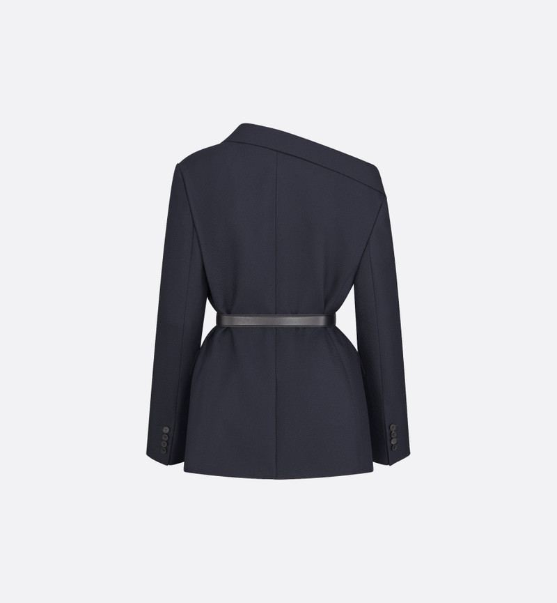 Dior Asymmetric Belted Blazer outlook