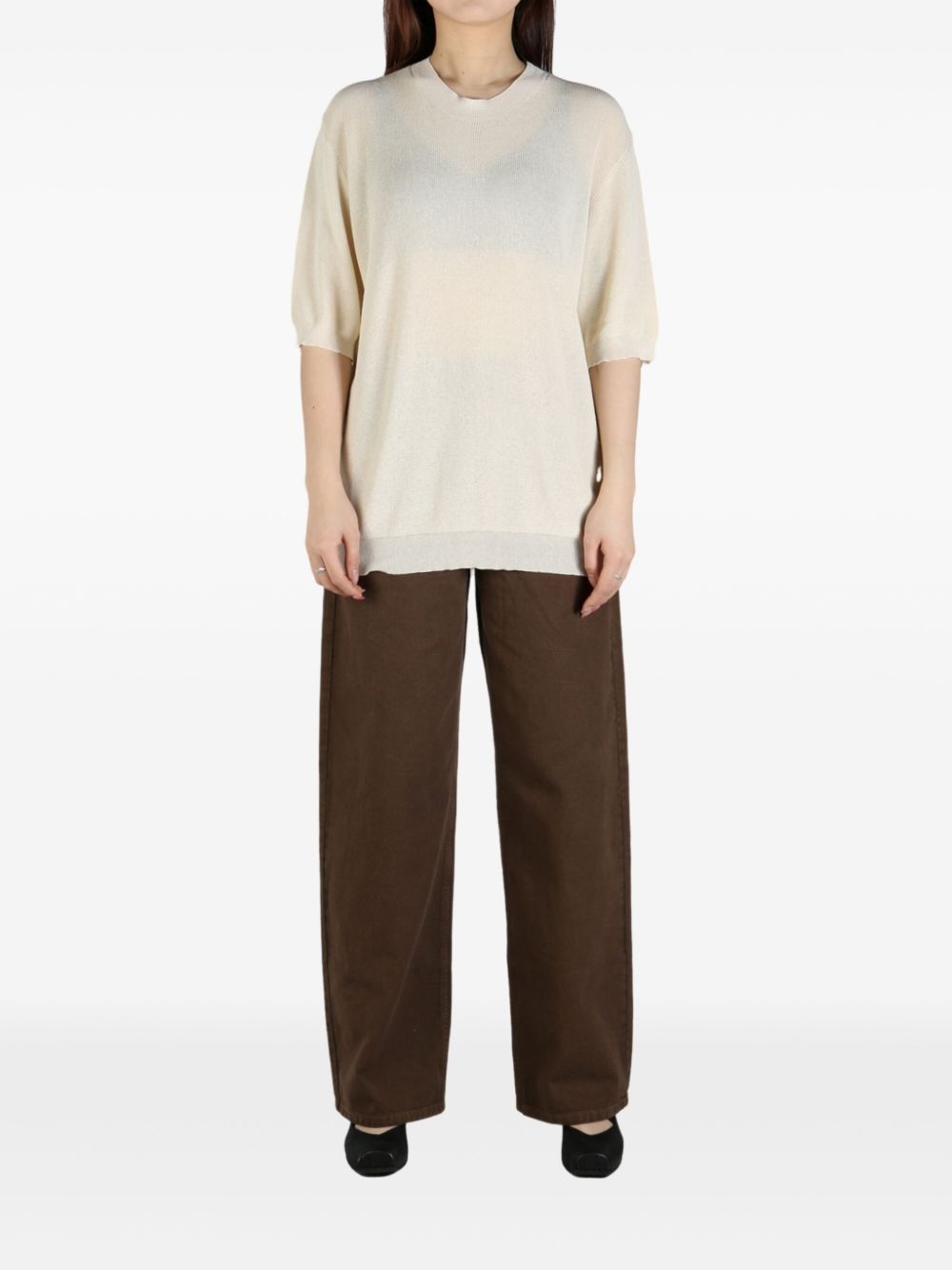 fine-knit T-shirt - 2