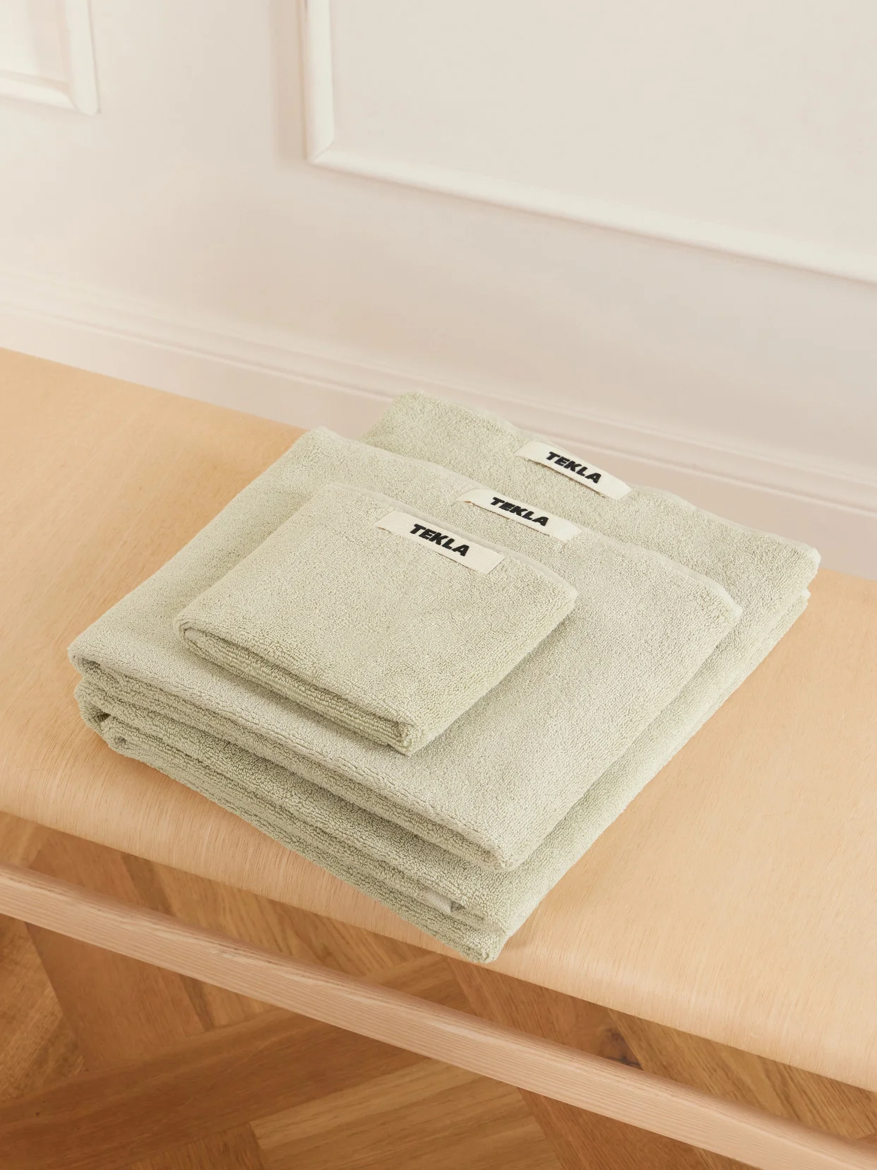 Set Of Three Organic Cotton-terry Towels - 1