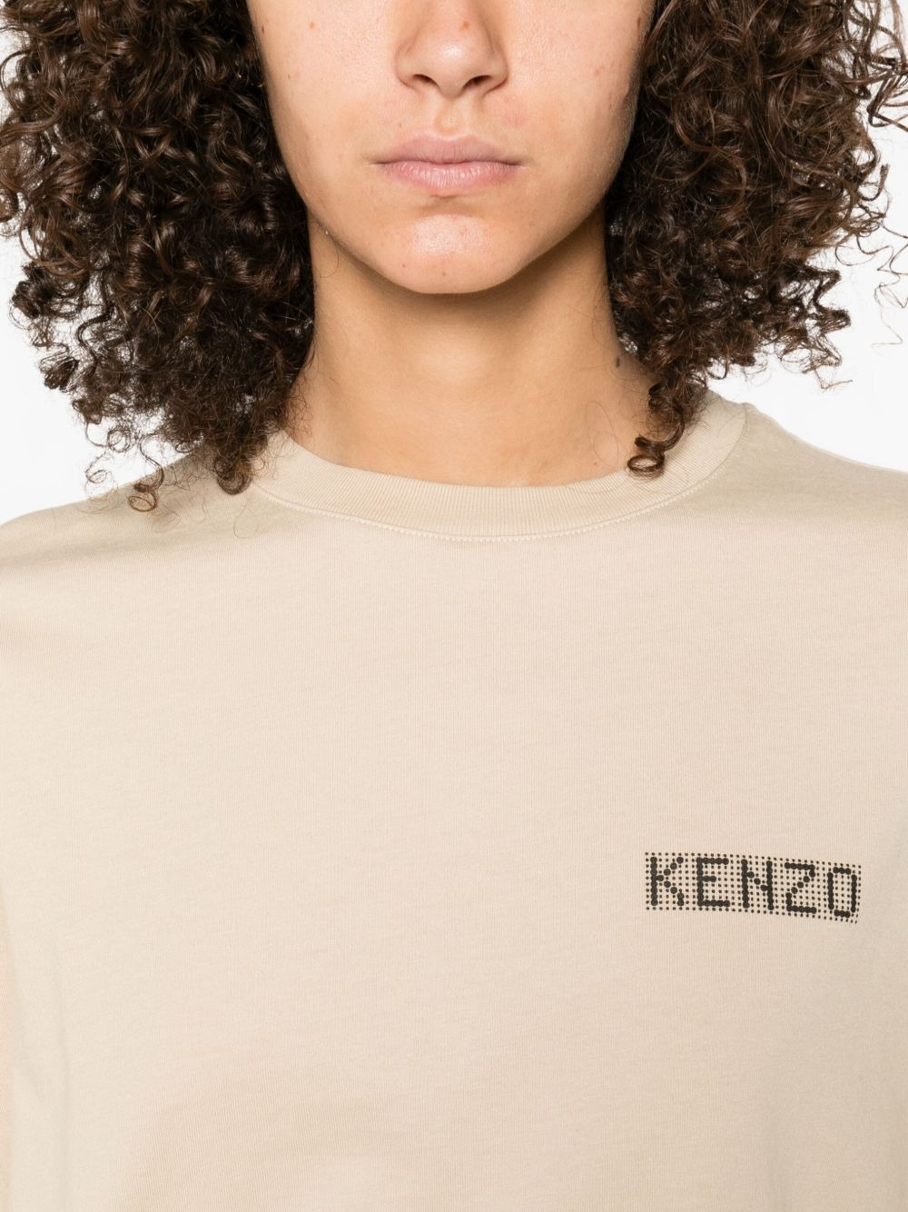logo-detail cotton top - 5