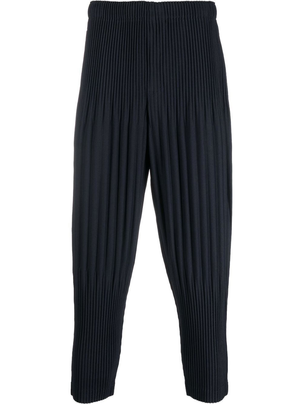 cropped fully-pleated trousers - 1