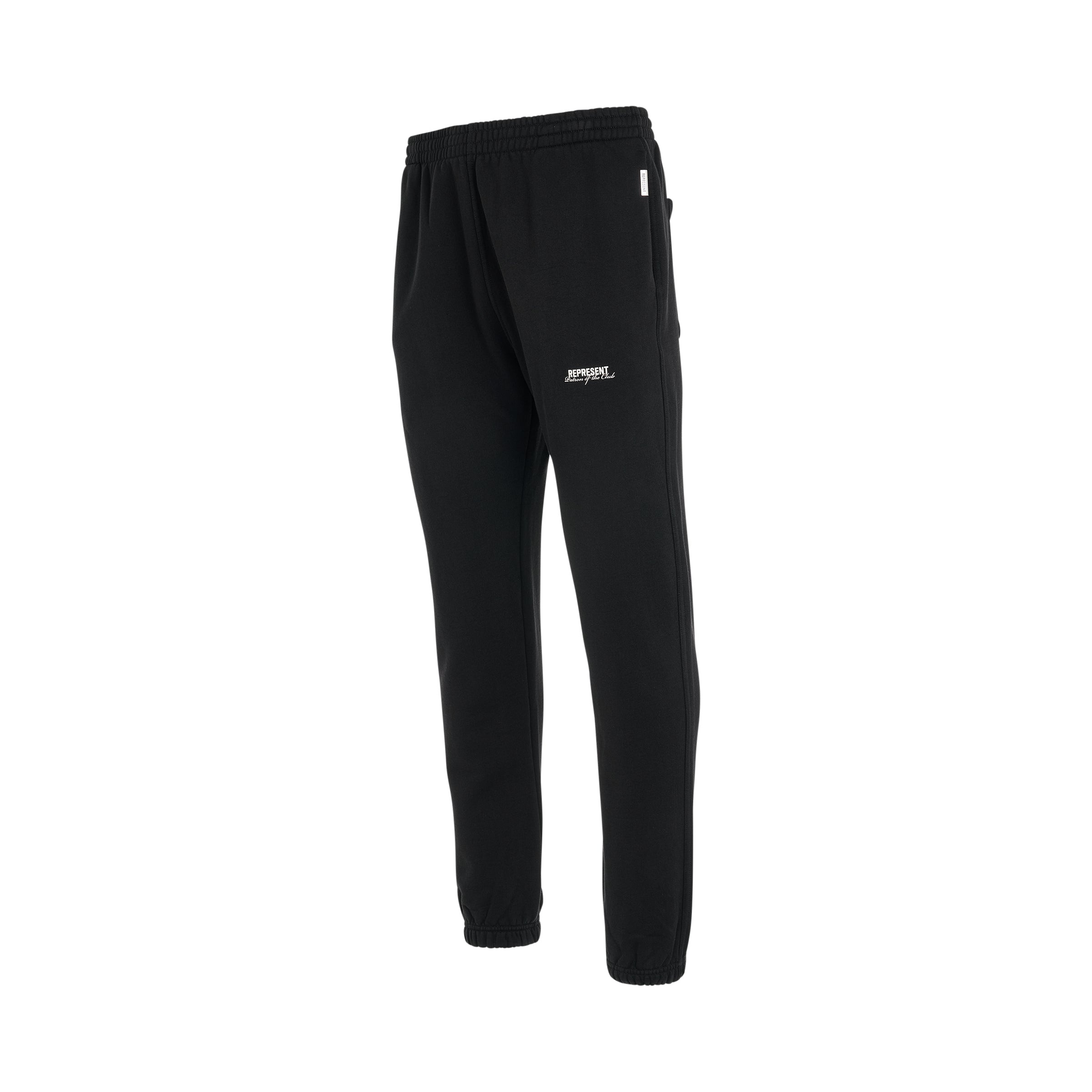 Patron of the Club Sweatpants in Black - 2