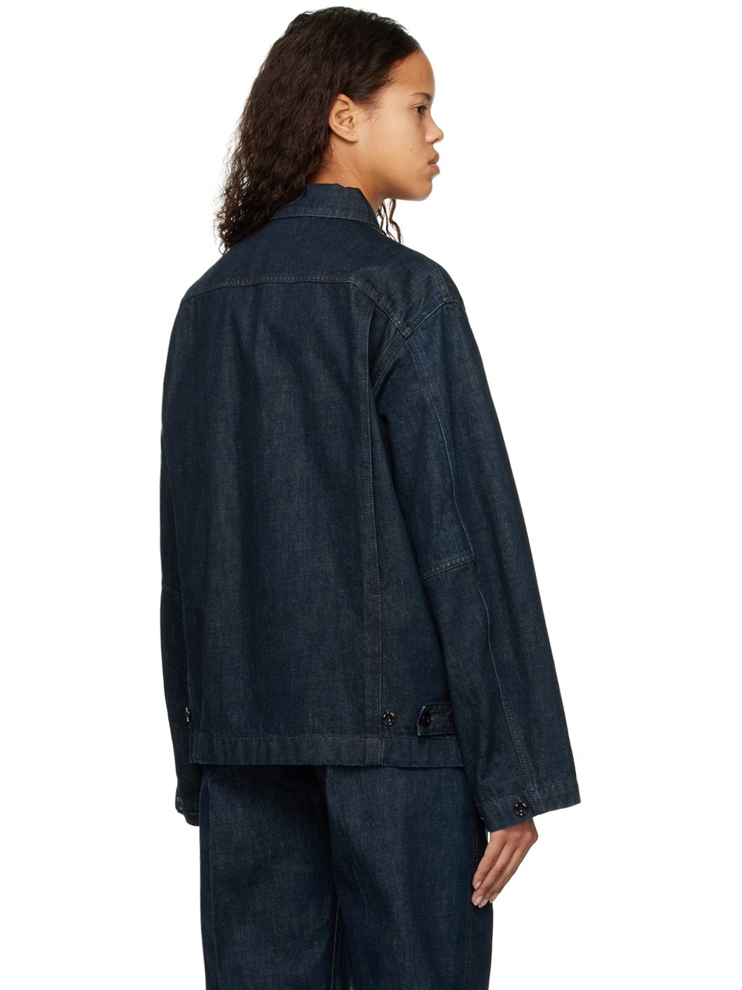 Indigo Boxy Denim Jacket - 3