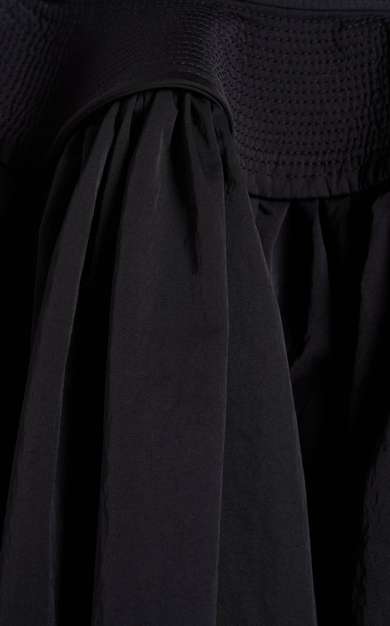 Tech Nylon Midi Skirt black - 5