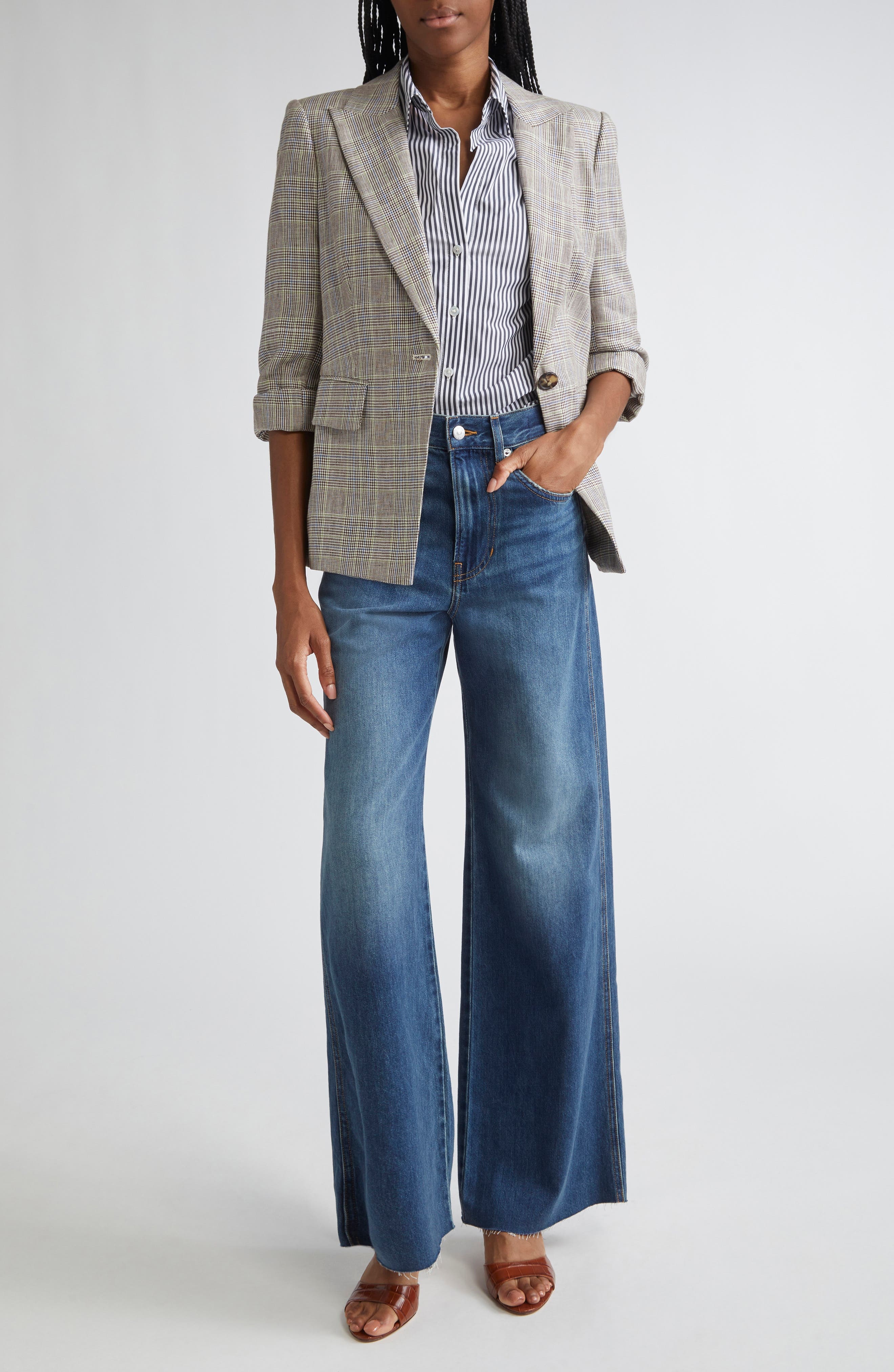 Veronica Beard Obie Linen Dickey Jacket in Off White Multi at Nordstrom - 2