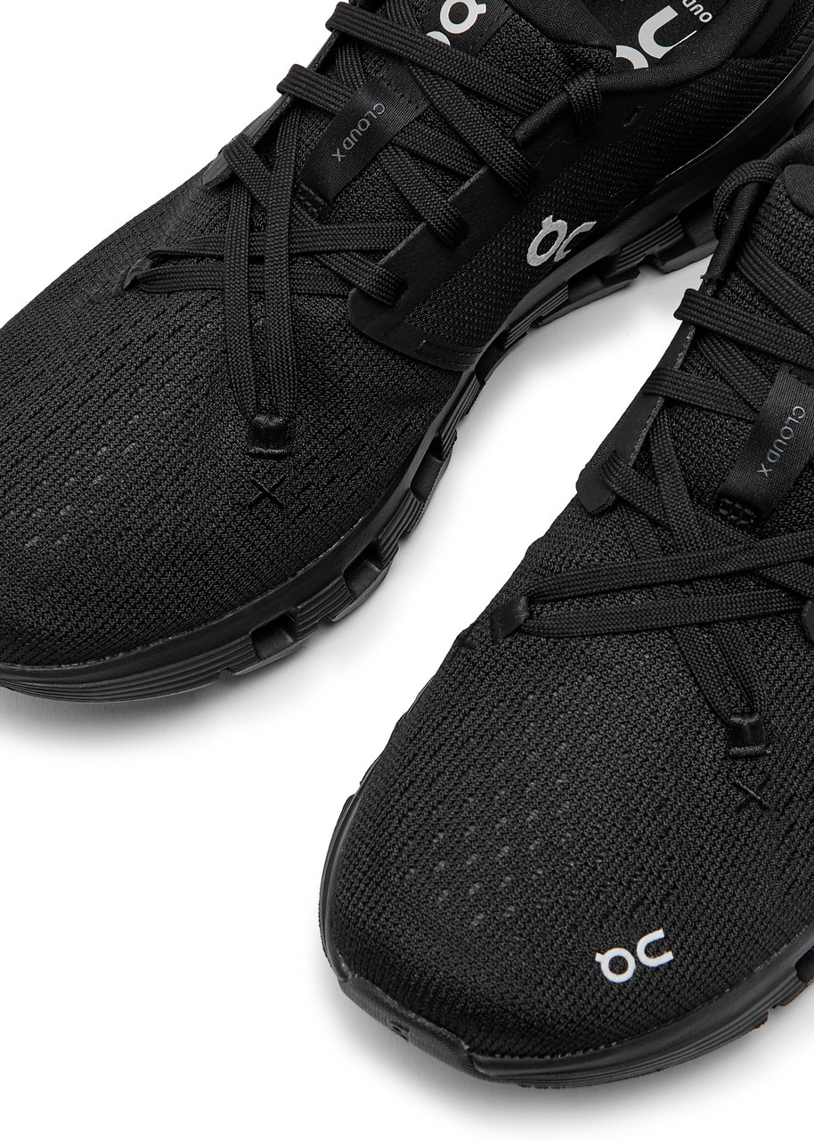 ON Cloud X 4 Panelled Mesh-knit Sneakers - 3
