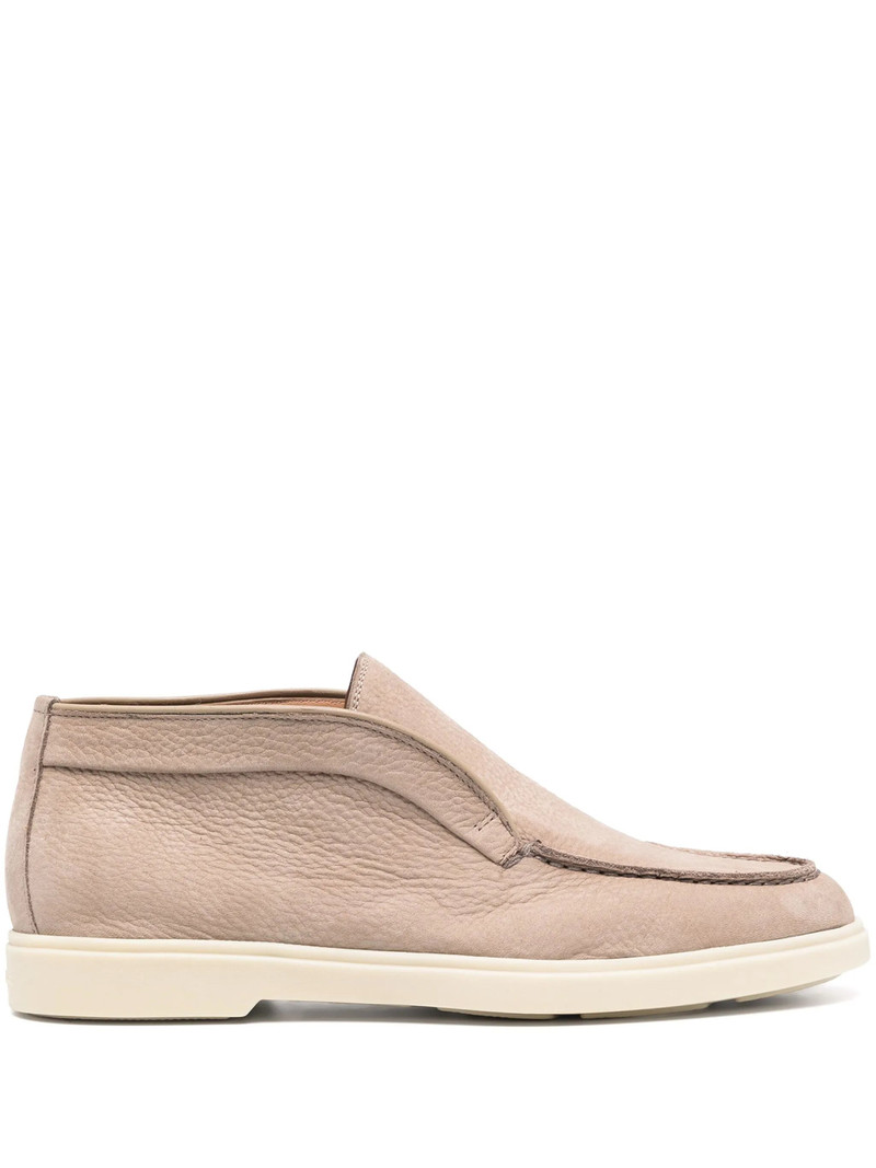 pebbled 스웨드 loafers 1