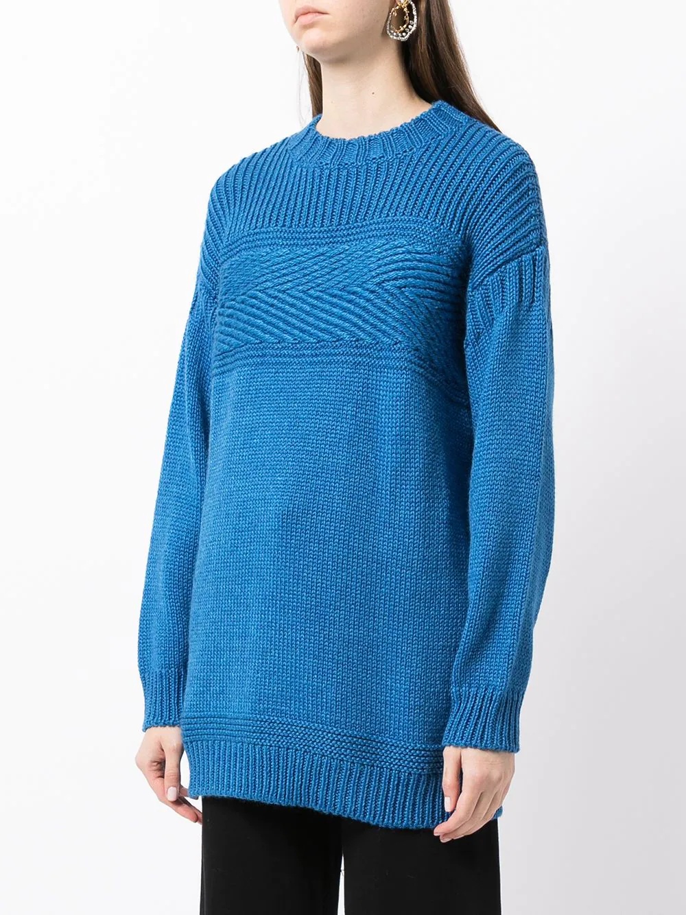 long-sleeve knitted jumper - 3