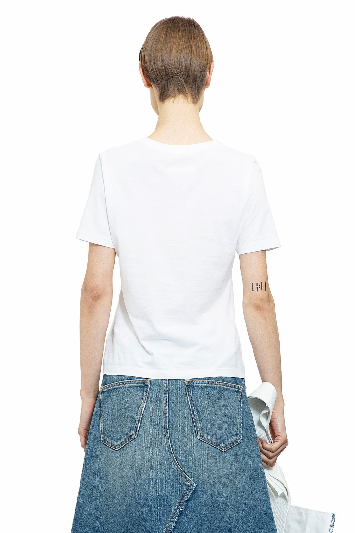 Tシャツ・カットソー MAISON MARGIELA Woman T-Shirt White S50GC0706S24575 971 MM6 Maison Margiela MM6 MAISON MARGIELA WOMAN WHITE T-SHIRTS